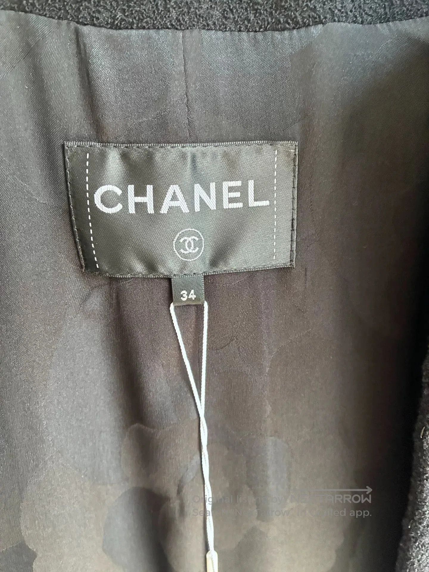 Chanel Chanel 22A Black Sequin Embroidered Coat. Size XXS / US 00 / IT 34 - 4 Thumbnail