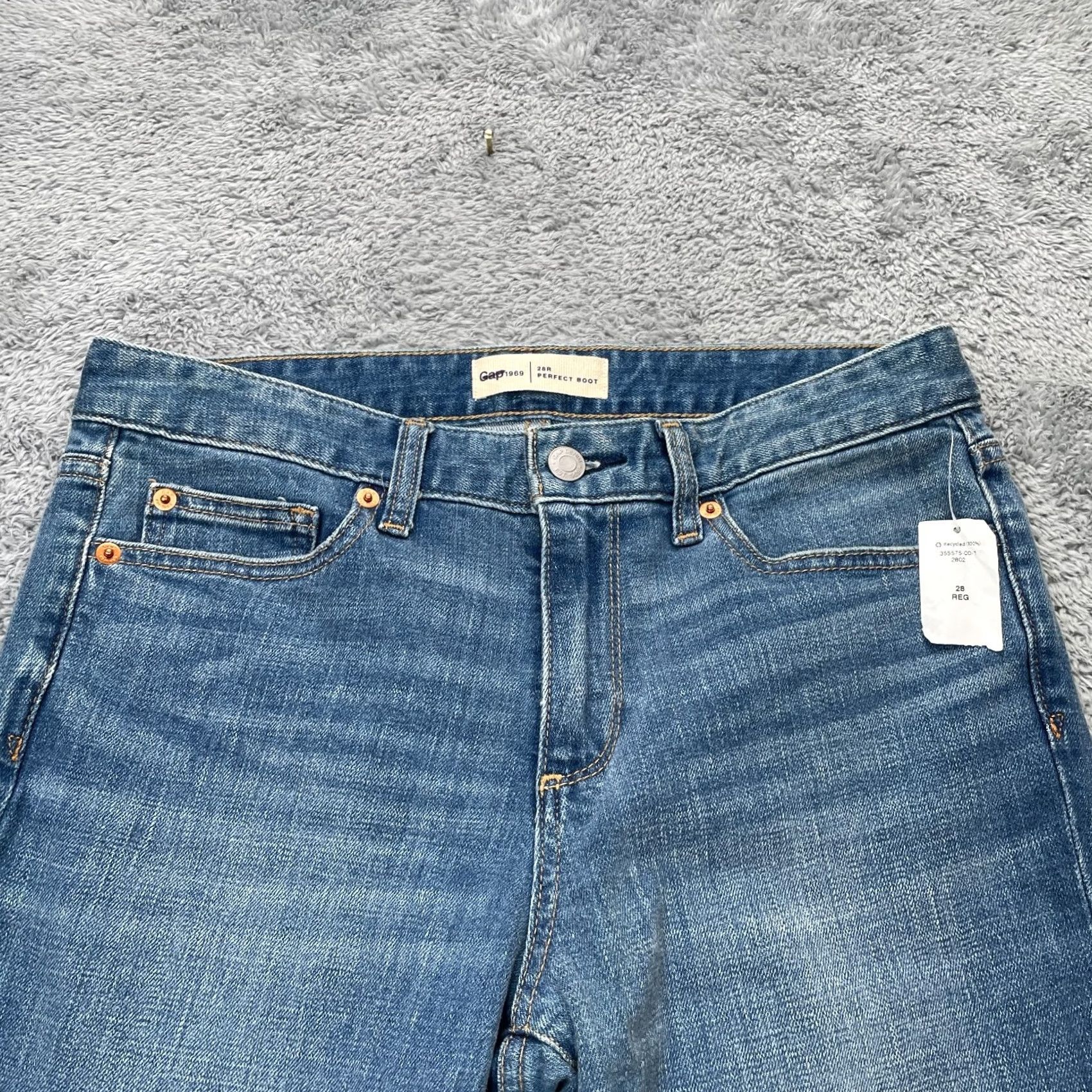 Gap Gap Jeans Womens 28R Blue 1969 Bootcut Denim Cotton Stretch Waist 30in Inseam 32in 5-Pocket Mens? Womens Size 28" / US 6 / IT 42 - 5 Thumbnail