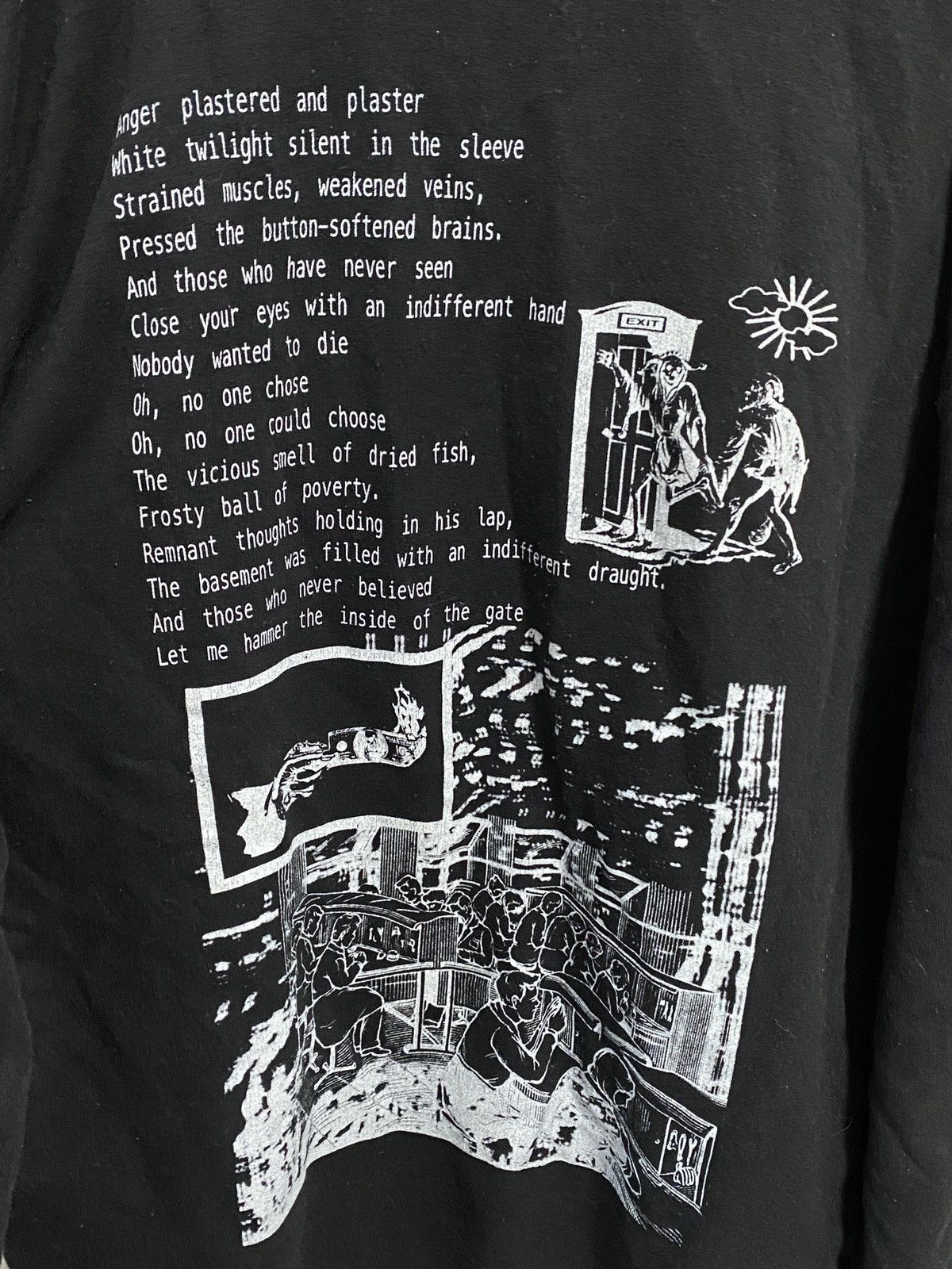 Japanese Brand Hoodie Zurich Irritation Graphic Print Back Underground Size US M / EU 48-50 / 2 - 3 Thumbnail