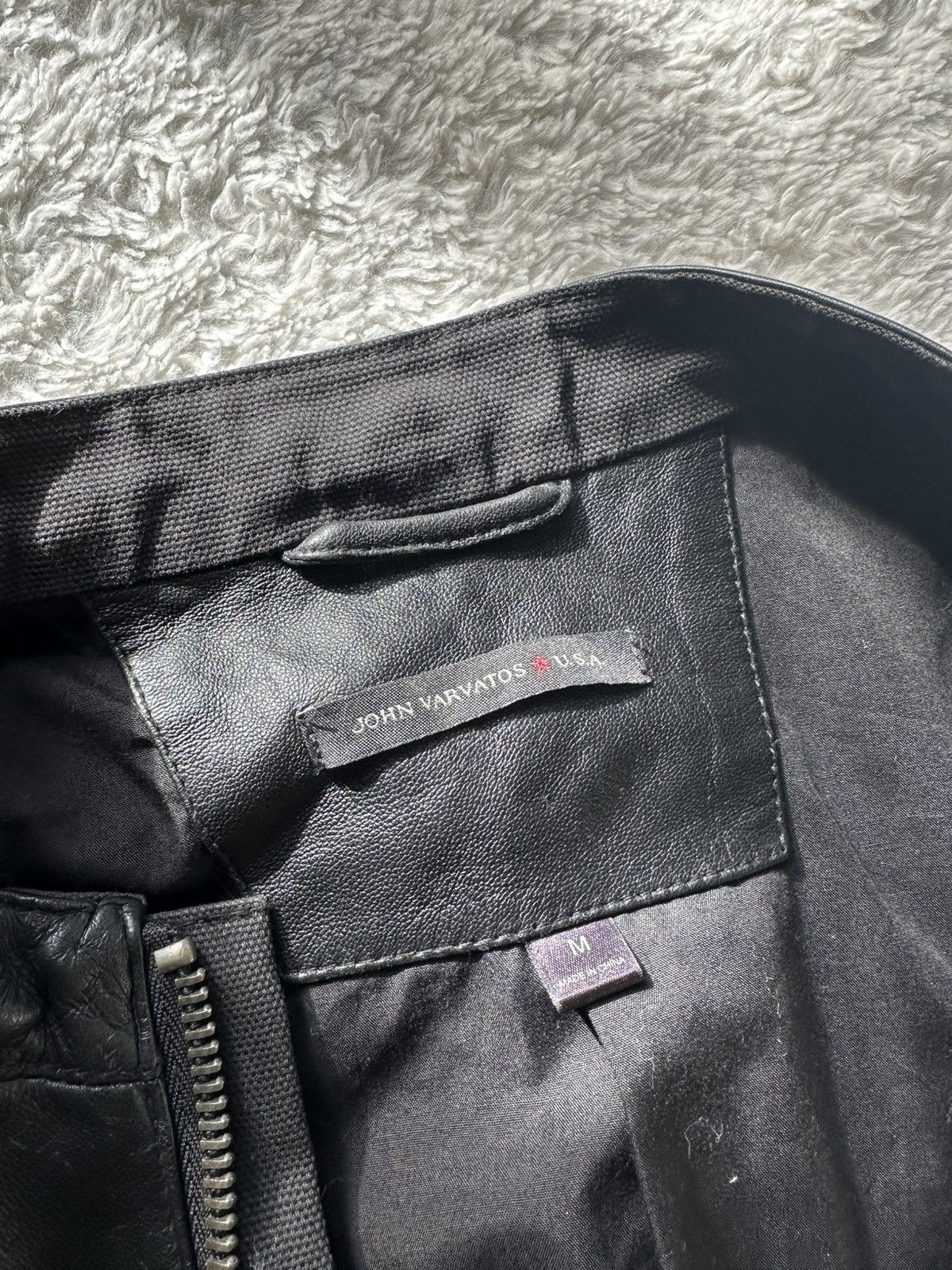 John Varvatos John Varvatos USA | Black Leather Cafe Racer Moto Jacket Size US M / EU 48-50 / 2 - 2 Thumbnail