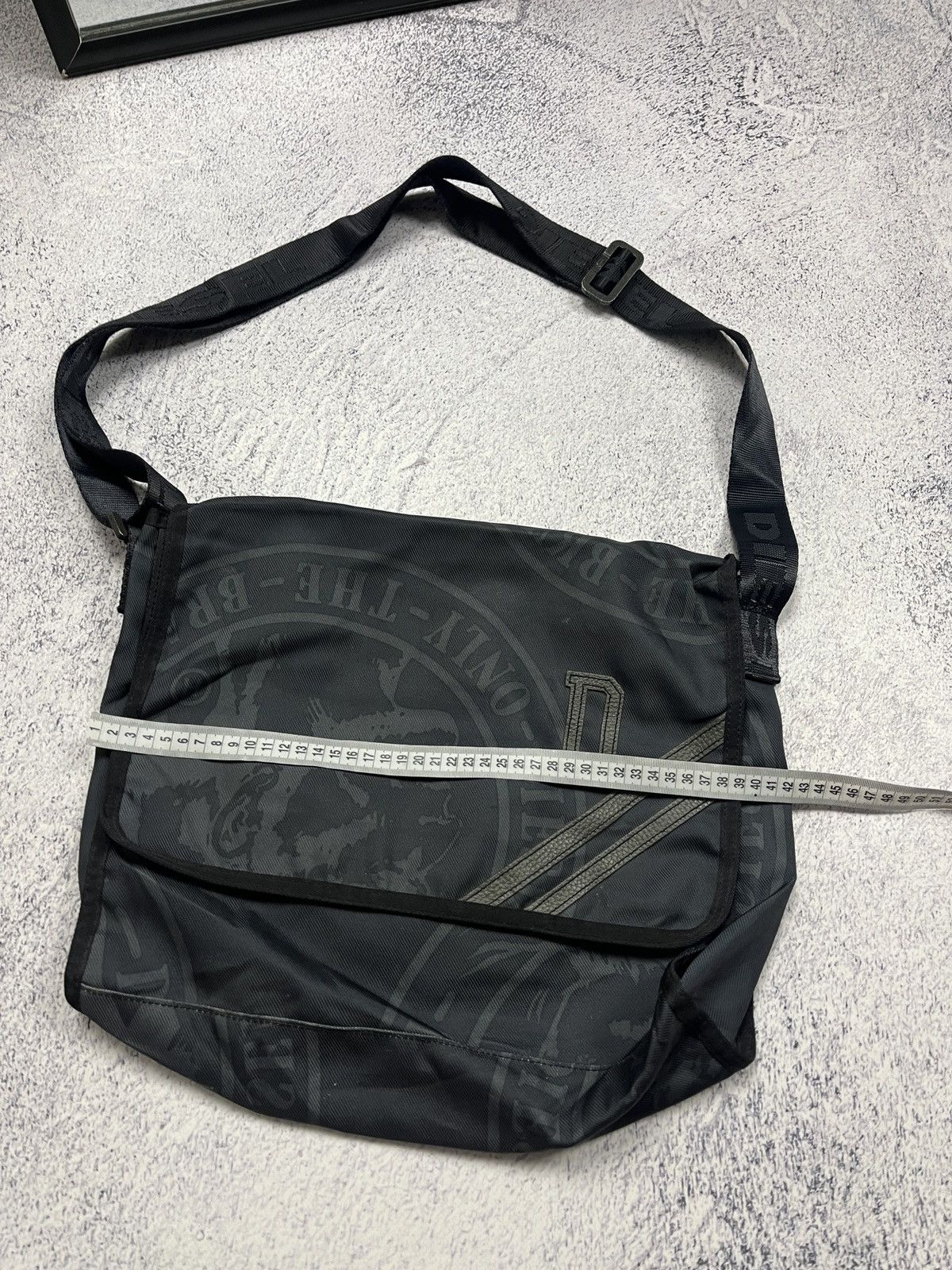 Diesel × Vintage Vintage Diesel Big Logo Messenger Crossbody Bag Hype Y2K Size ONE SIZE - 10 Thumbnail