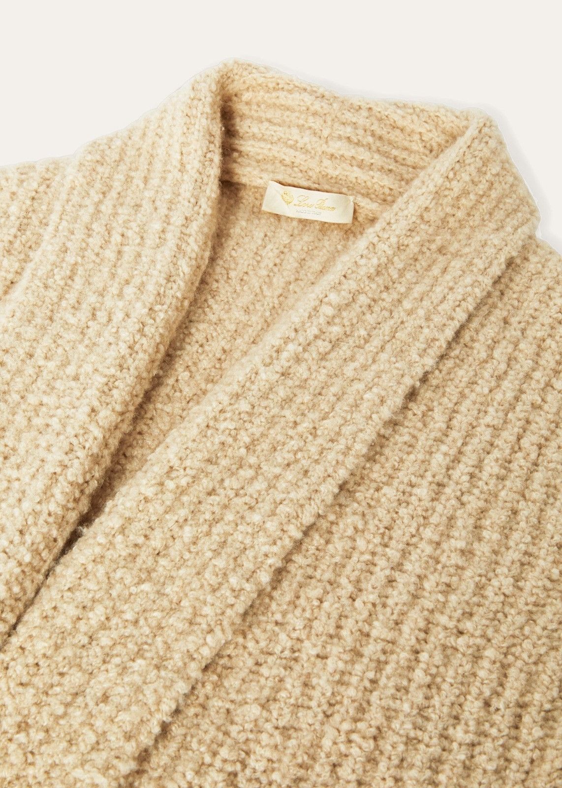Loro Piana o1srvl11e1125 FAN1841 Cocooning Buttonless Cardigan in Beige Size M / US 6-8 / IT 42-44 - 5 Thumbnail