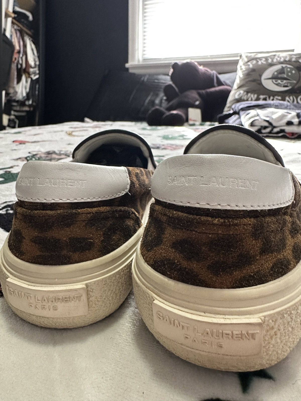 Saint Laurent Paris Leopard Slip-On Sneakers Size US 6 / IT 36 - 10 Thumbnail