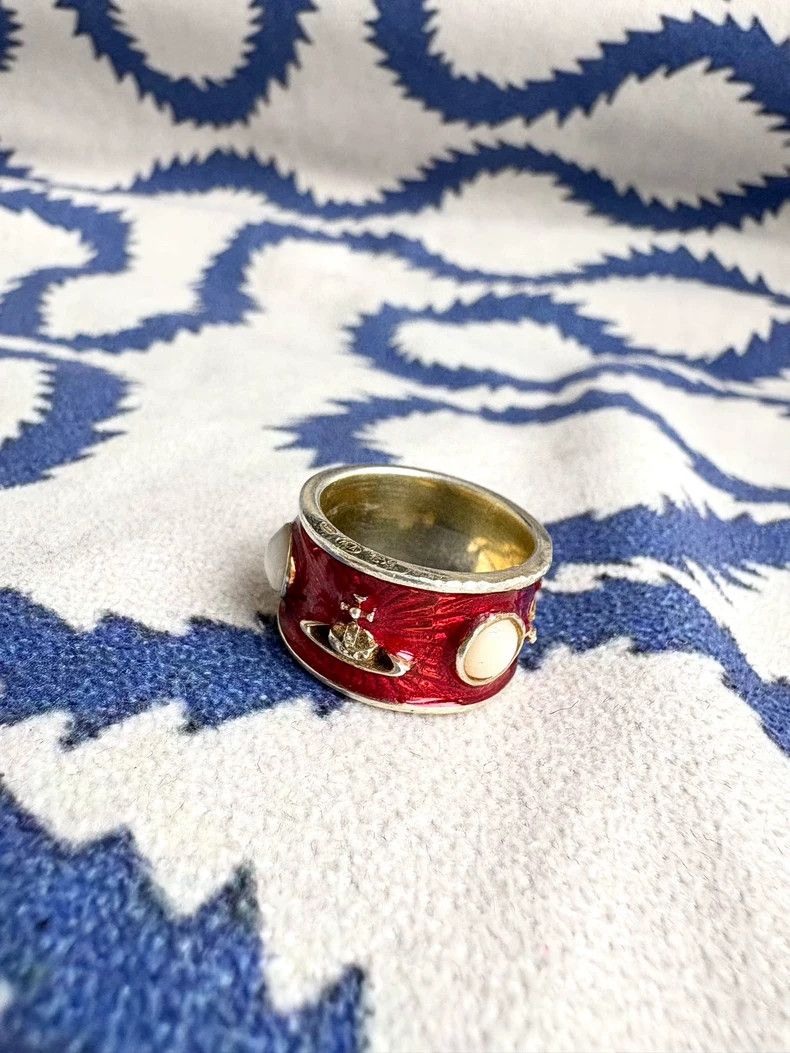 Vivienne Westwood Vivienne Westwood Red King Ring Size ONE SIZE - 4 Thumbnail