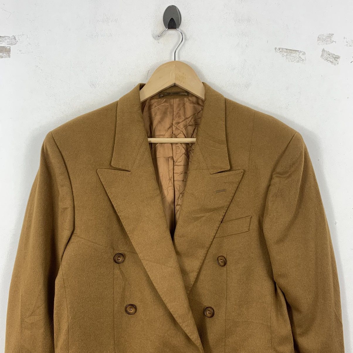 Burberry Vintage BURBERRYS LONDON Plain Wool Gold Coat Size US M / EU 48-50 / 2 - 3 Thumbnail
