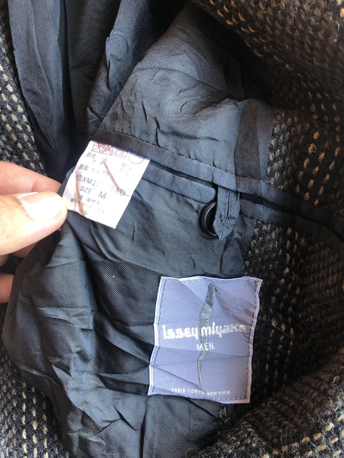 Designer × Issey Miyake × Japanese Brand Vintage Issey Miyake Wool Coat Jacket Size US M / EU 48-50 / 2 - 12 Thumbnail
