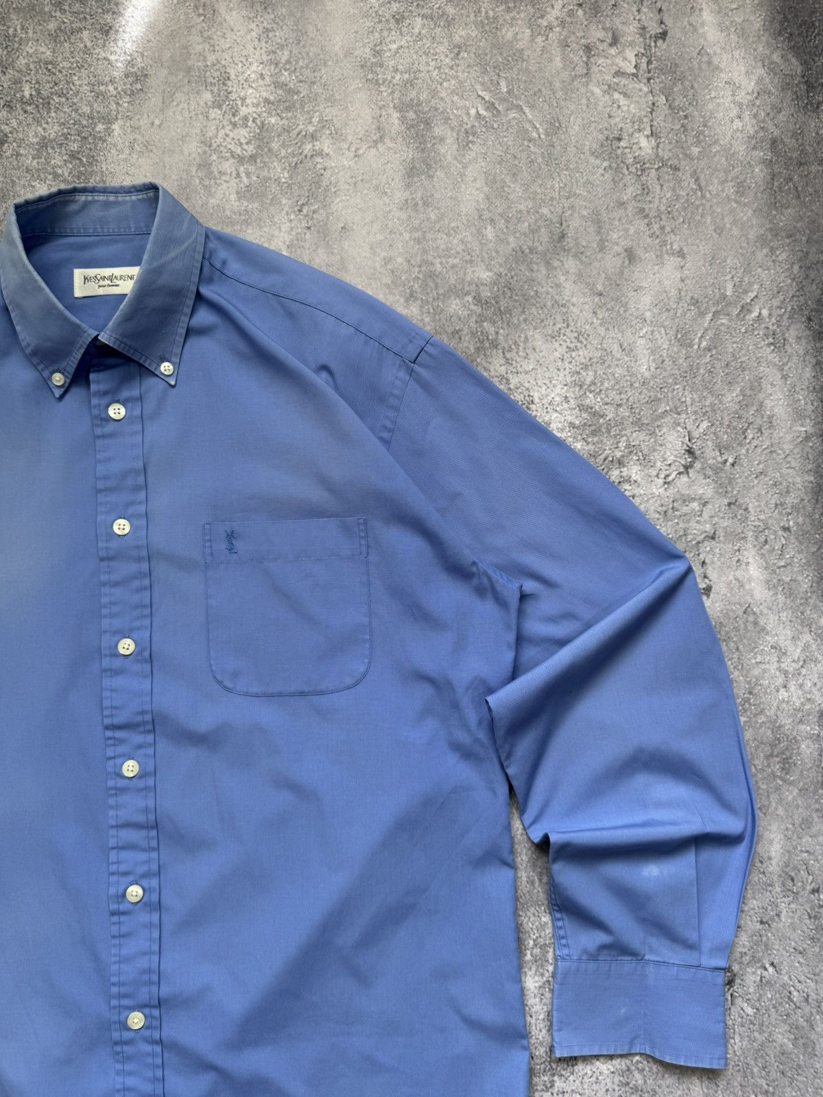 Yves Saint Laurent Vintage Yves Saint Laurent YSL Shirt Size US L / EU 52-54 / 3 - 3 Thumbnail