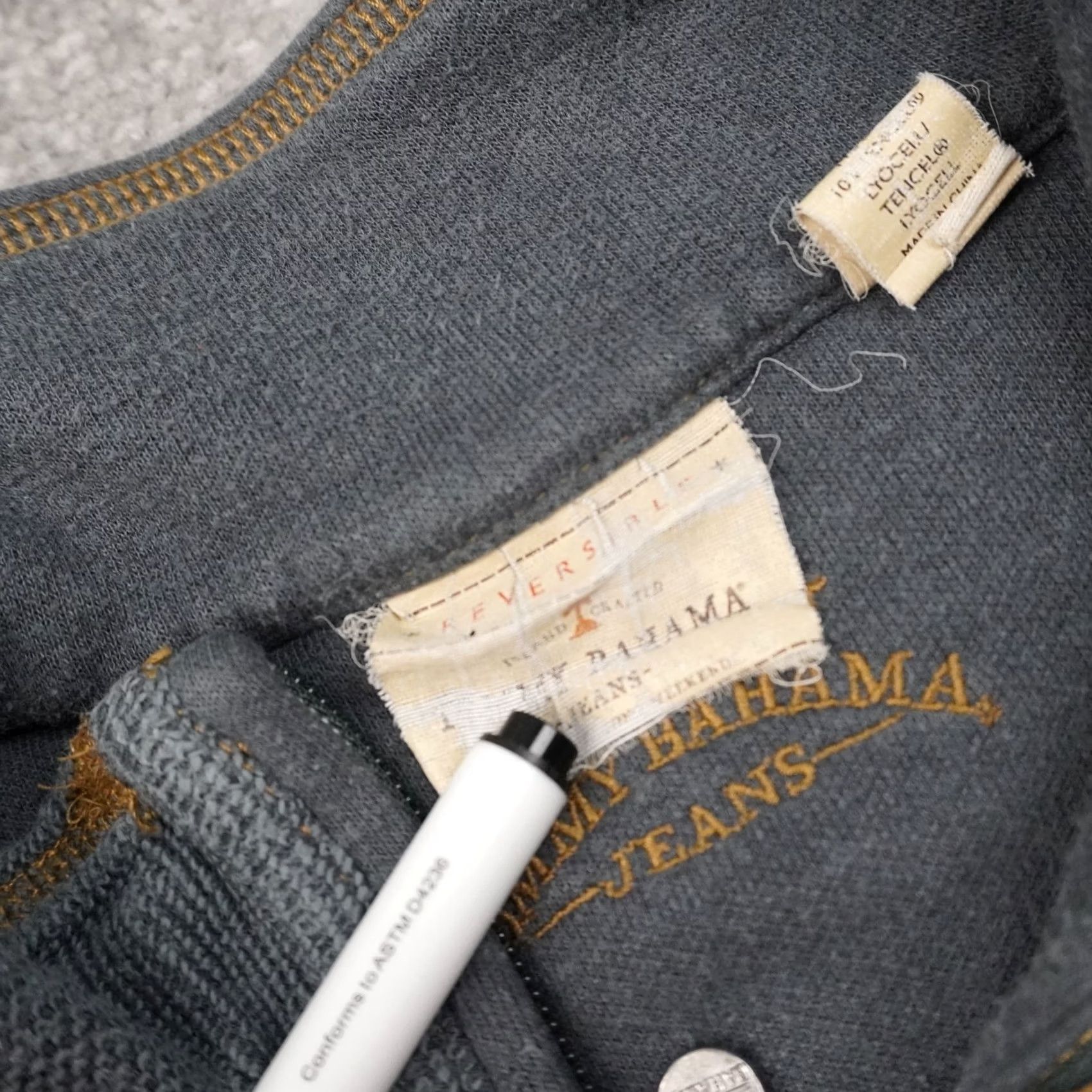 Tommy Bahama Tommy Bahama Reversible 1/4 Zip Mens 2XL Gray Long Sleeve Pullover Sweatshirt Size US XXL / EU 58 / 5 - 5 Thumbnail