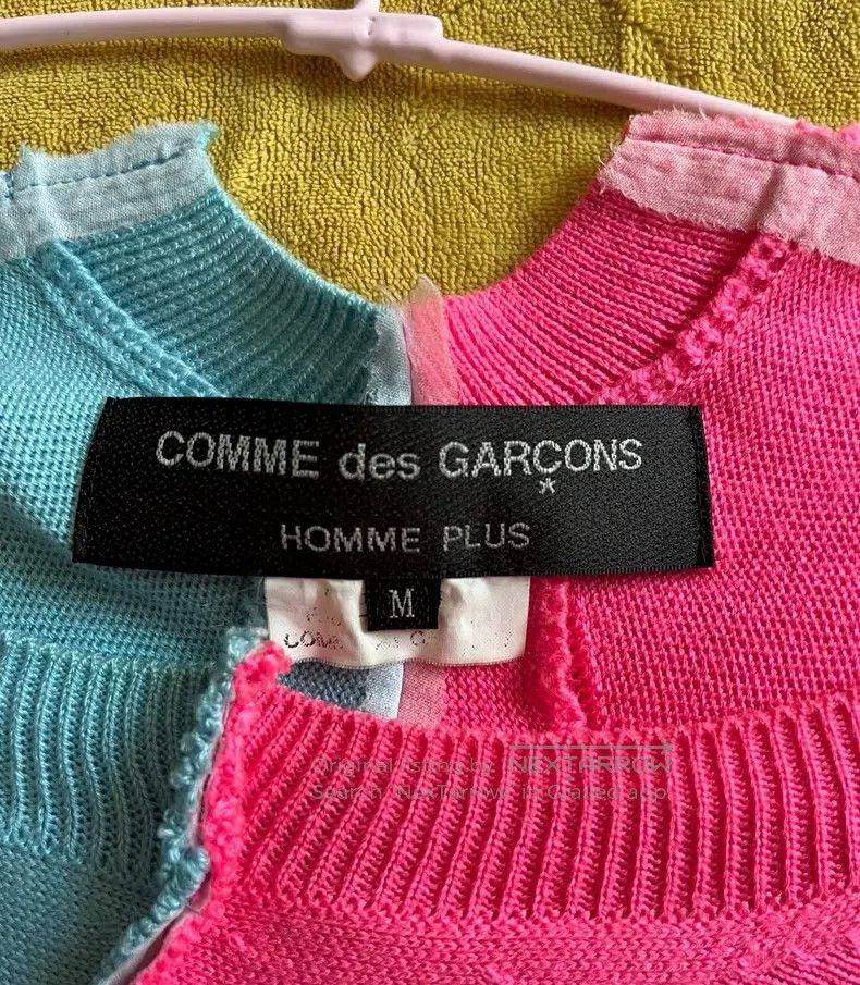 Comme des Garcons Comme Des Garcons Pink and blue color-block front slit bac Size M / US 6-8 / IT 42-44 - 3 Thumbnail
