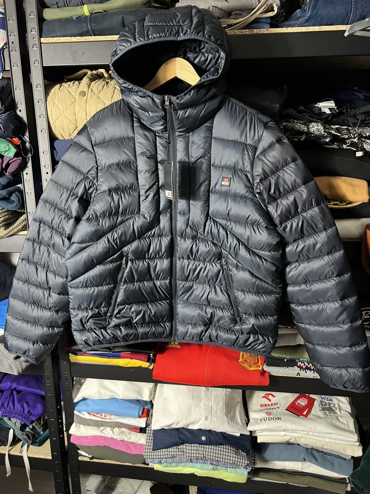 Diesel NWT DIESEL Men’s Jacket Puffer Quilted Hooded Size L Size US L / EU 52-54 / 3 - 4 Thumbnail