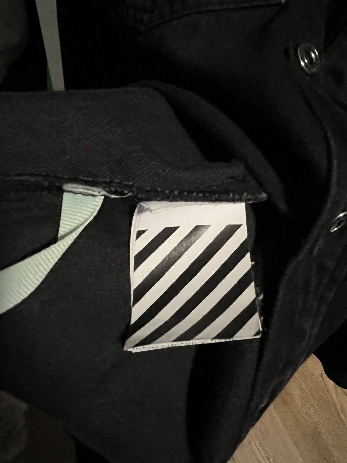 Off-White Off White Black Neon Gradient Denim Jacket PRE VIRGIL Size US XS / EU 42 / 0 - 5 Thumbnail
