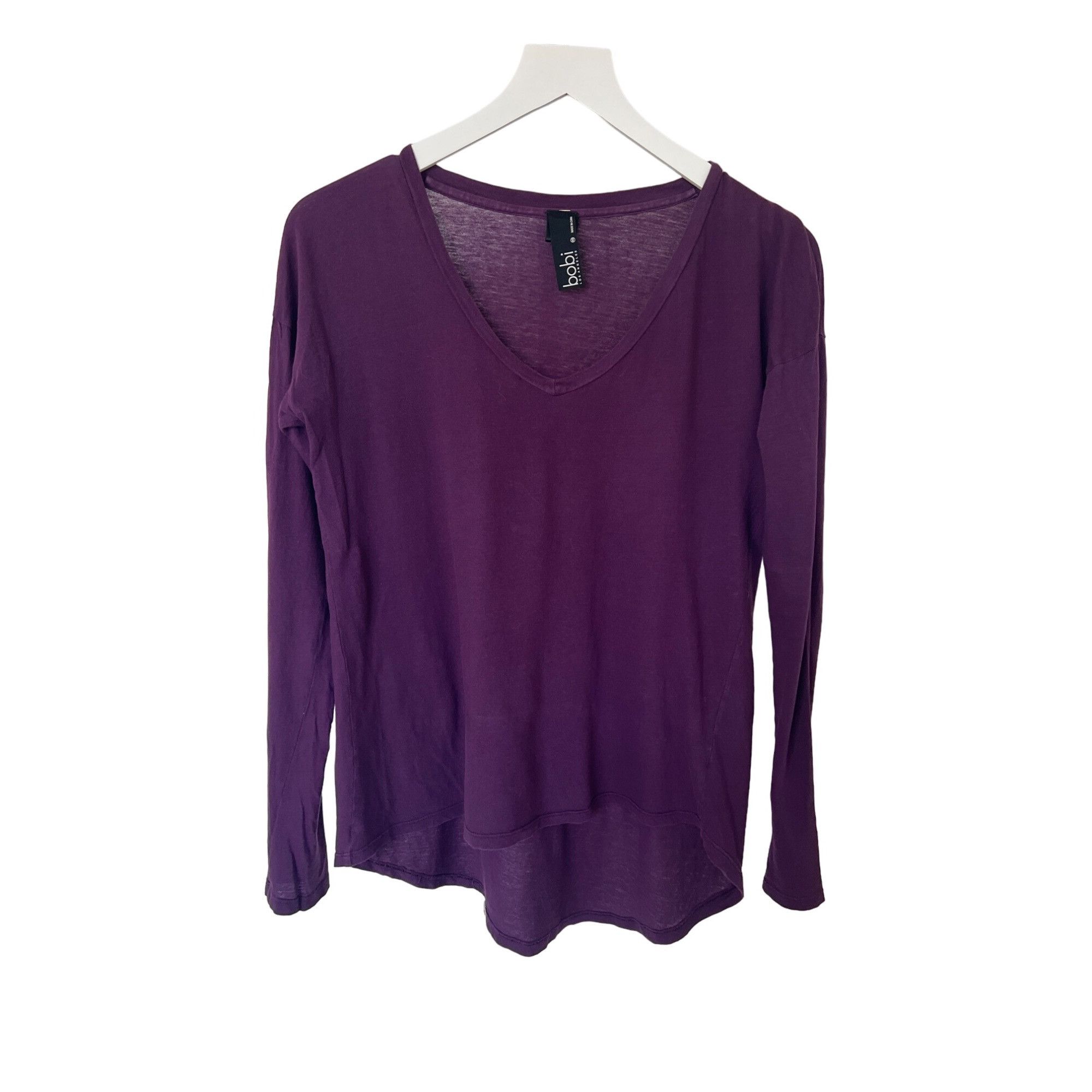 Other Bobi Blackberry V-Neck Long Sleeve Tee Size XS / US 0-2 / IT 36-38 - 5 Thumbnail
