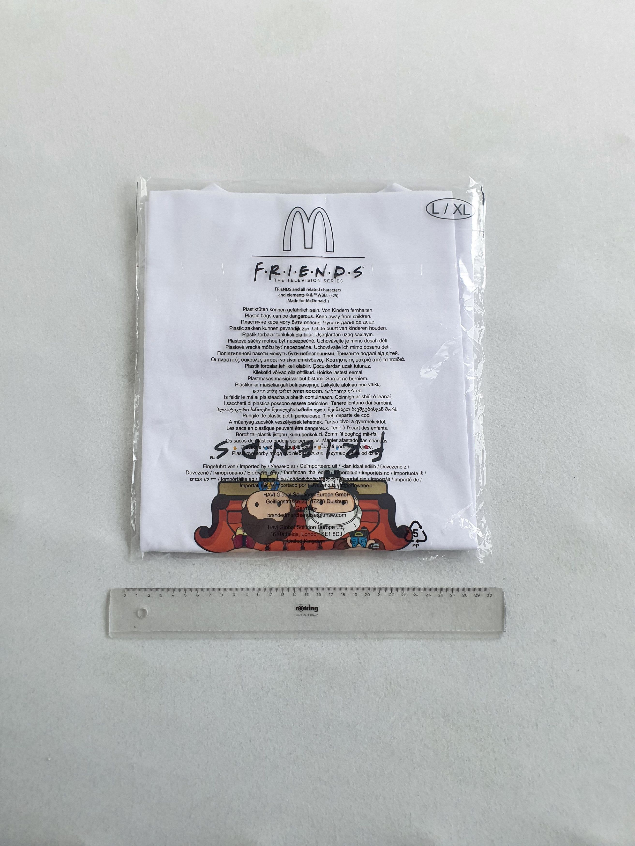 Other McDONALDS x FRIENDS - White Graphic T-Shirt (BNWT) - Sz L/XL Size US L / EU 52-54 / 3 - 10 Thumbnail