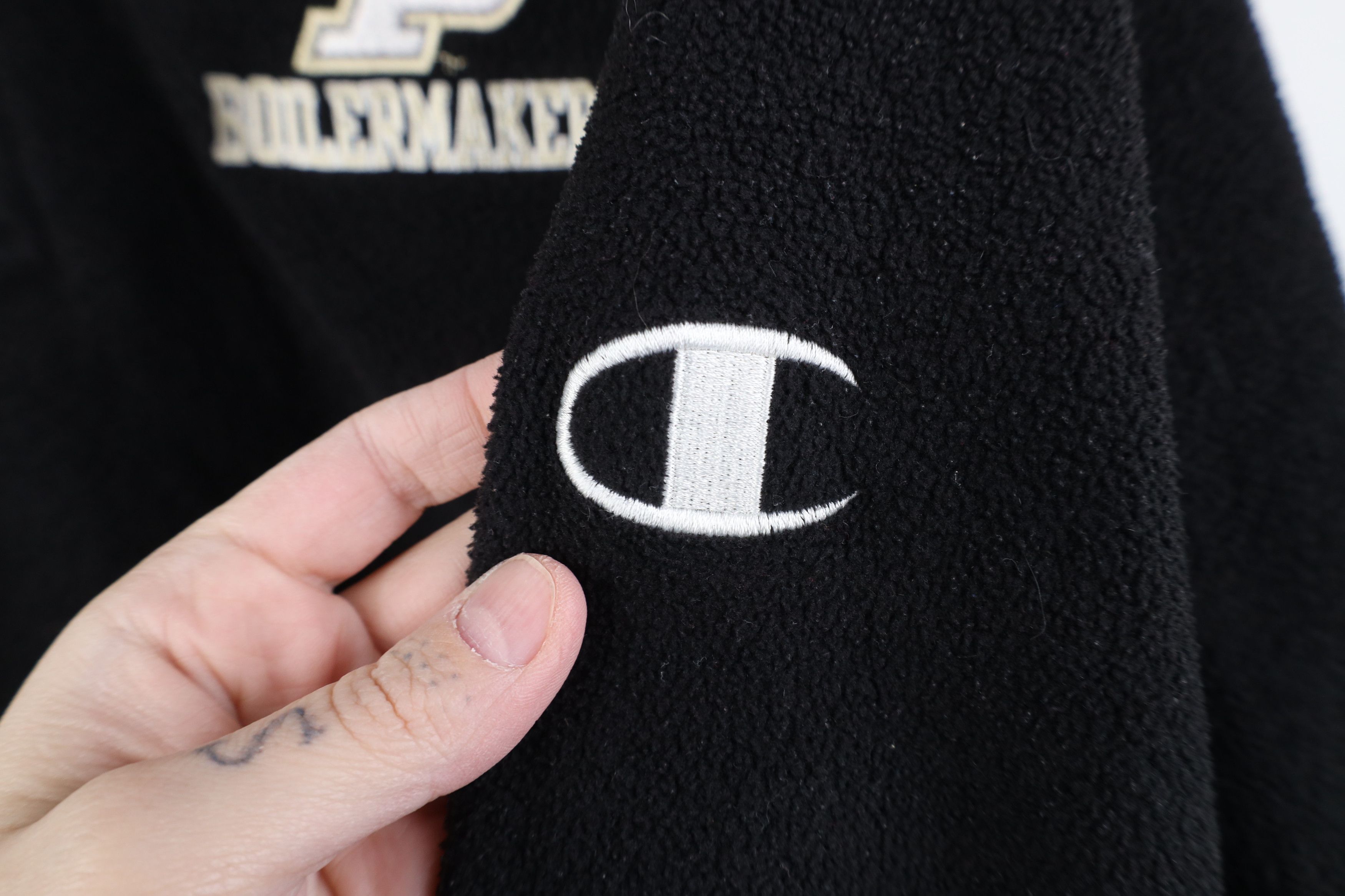 Champion Vintage 90s Champion University 1/4 Half Zip Fleece Sweater Size US M / EU 48-50 / 2 - 4 Thumbnail