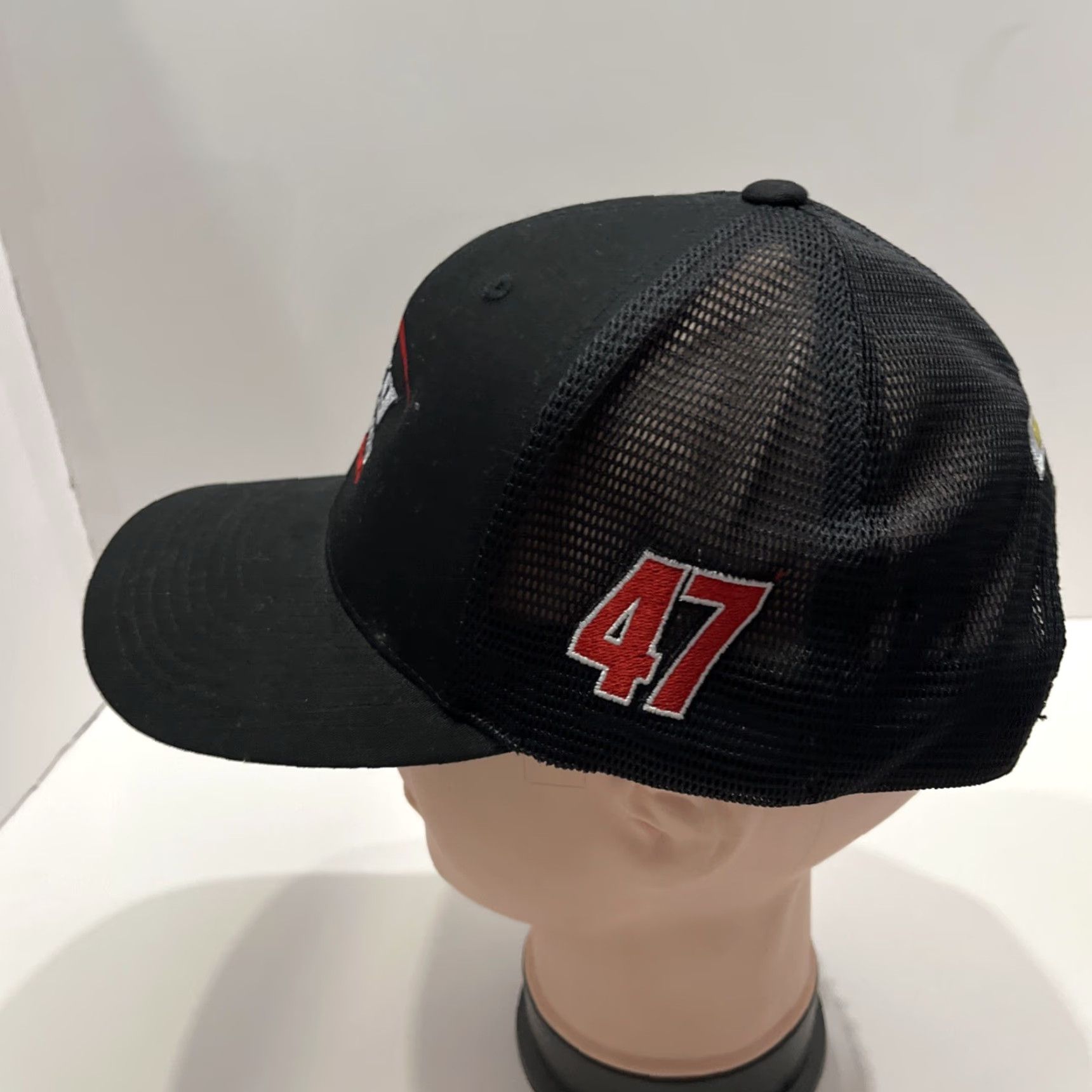 Port Authority JTG Daugherty Racing 47 Hat Adjustable Hat Adult Fit Black Port Authority Baseball Cap Knit USA Theme Mens Cap Size ONE SIZE - 2 Thumbnail
