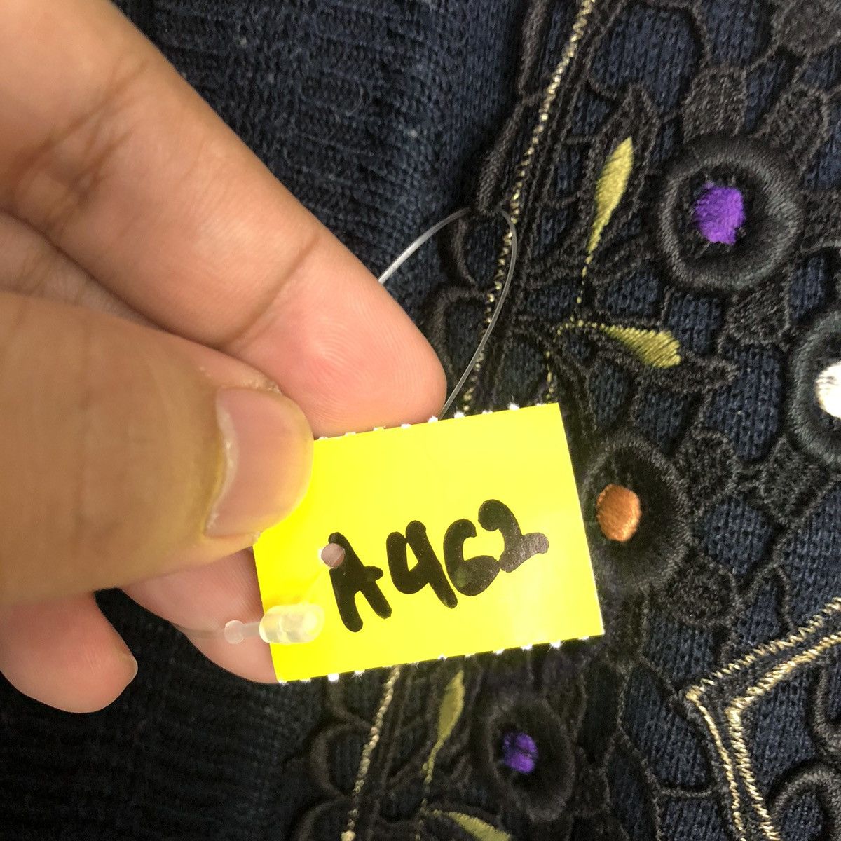 Vintage Japan vintage art Dark Blue Cardigan knitwear #A462 Size XL / US 12-14 / IT 48-50 - 10 Thumbnail