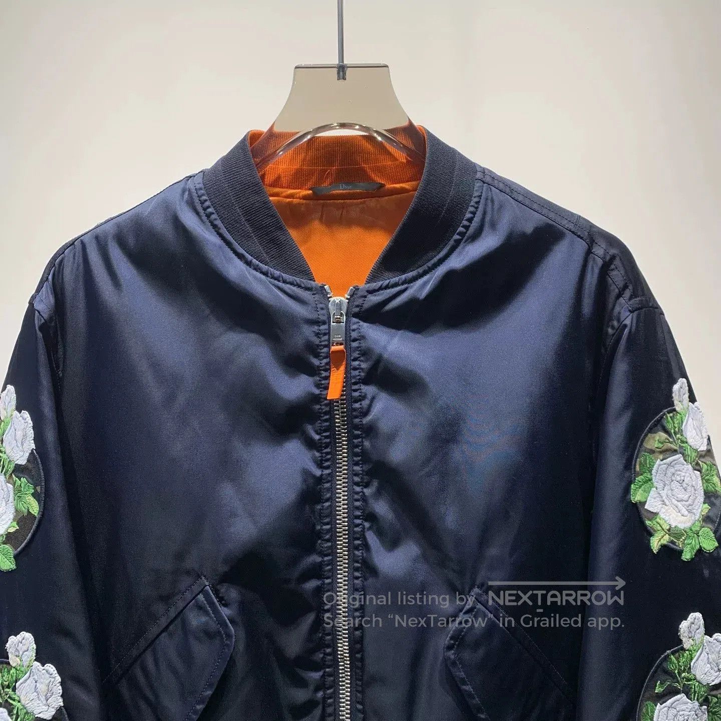 Dior Dior Camellia Embroidered Bomber Jacket. Size US L / EU 52-54 / 3 - 3 Thumbnail