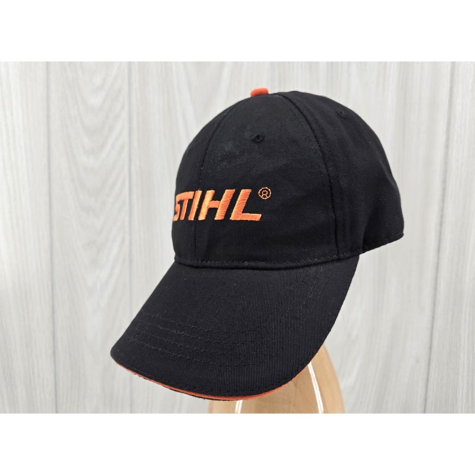 Bally STIHL Chainsaw Strapback Hat Ball Cap Outdoor Power Tools Black Embroidered Logo Strapback Hat Size ONE SIZE - 2 Thumbnail