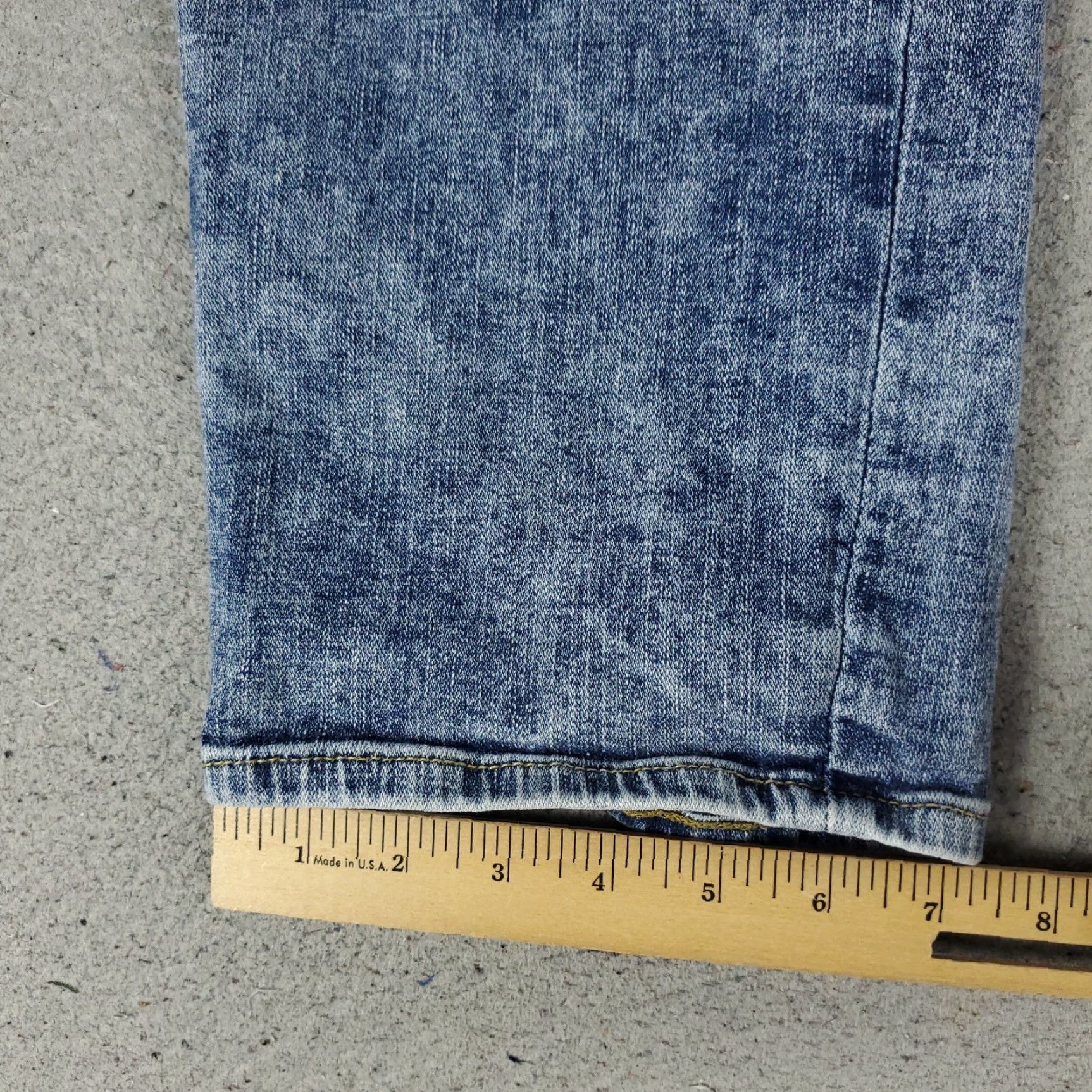 True Religion True Religion Jeans Mens 40x32 Blue Acid Wash Geno Relaxed Slim Straight Pants Size US 40 / EU 56 - 6 Thumbnail