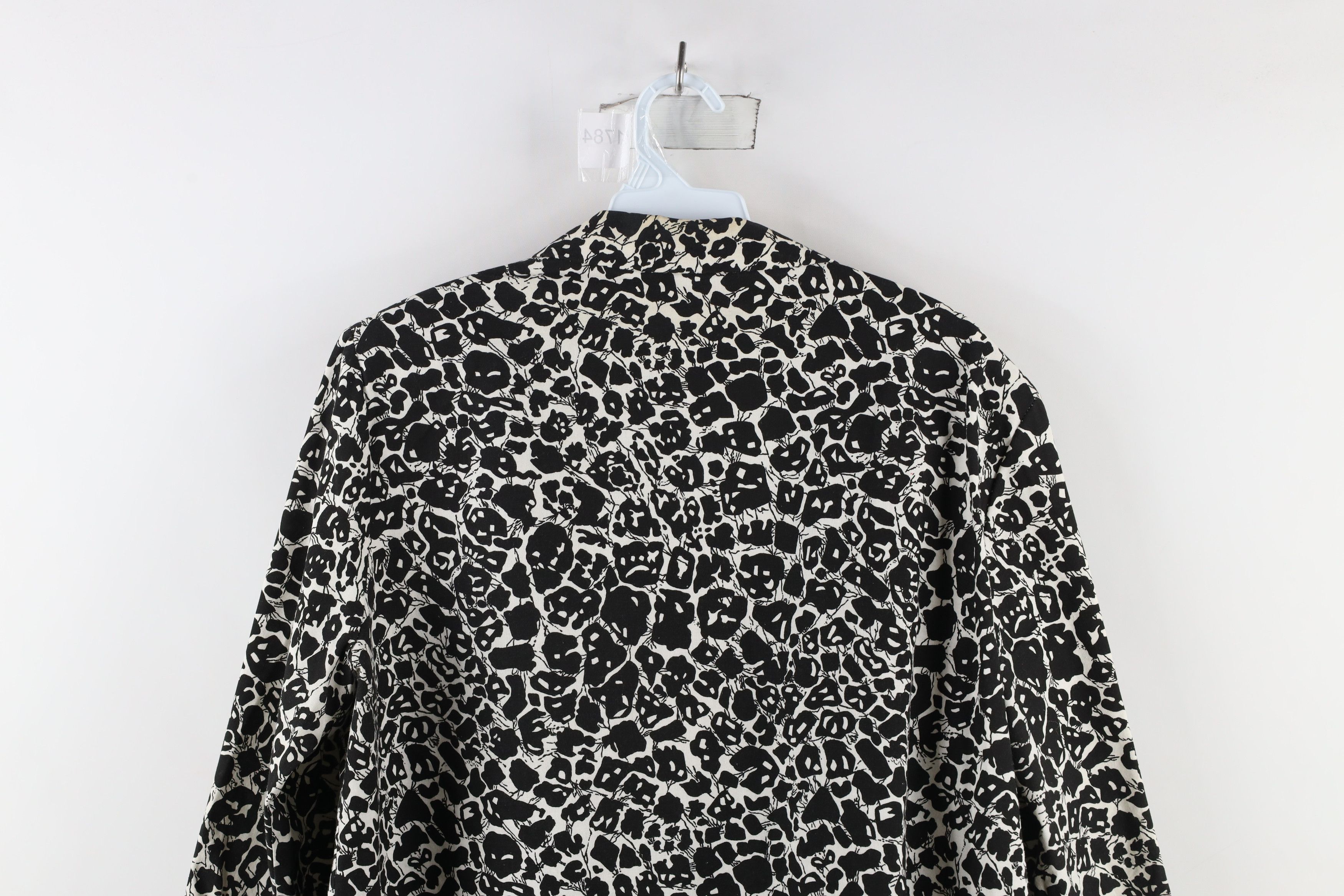 Vintage Vintage 90s Streetwear Abstract Open Front Blazer Jacket USA Size L / US 10 / IT 46 - 12 Thumbnail