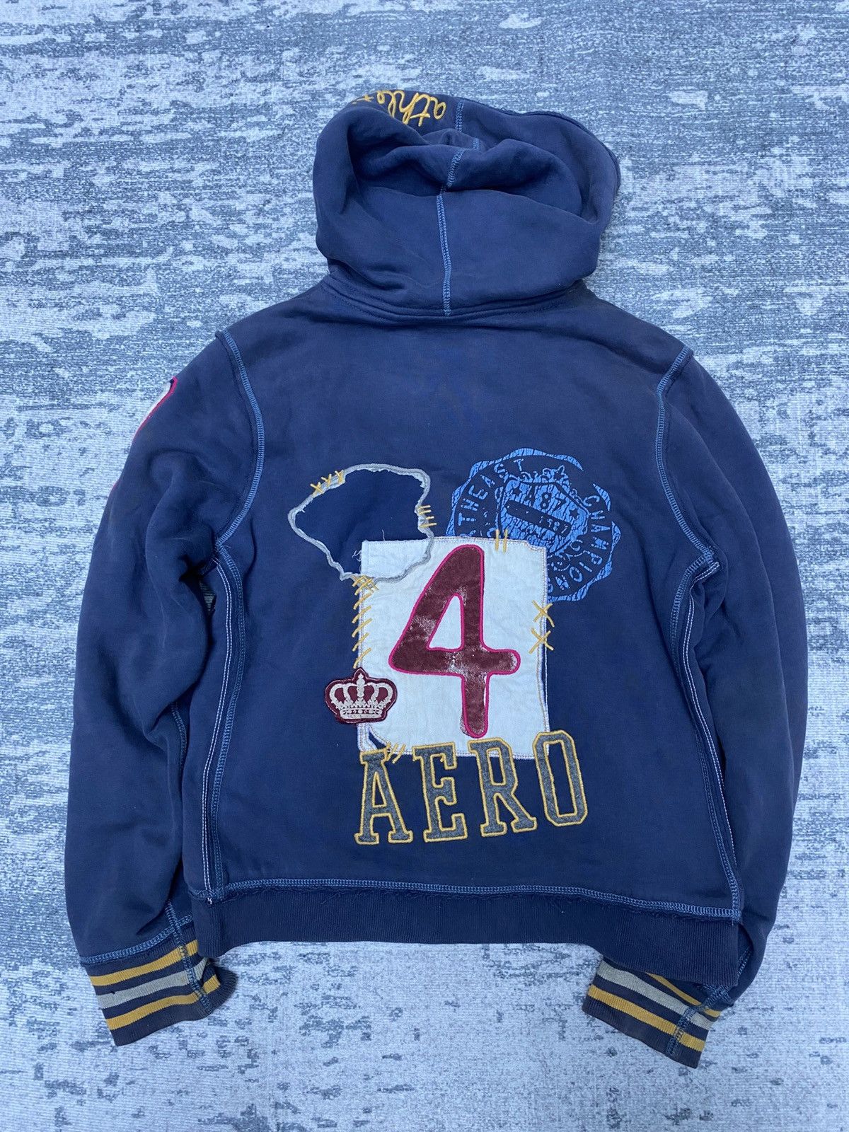 Aeropostale Aeropostale Y2K Hoodie Size US XL / EU 56 / 4 - 4 Thumbnail