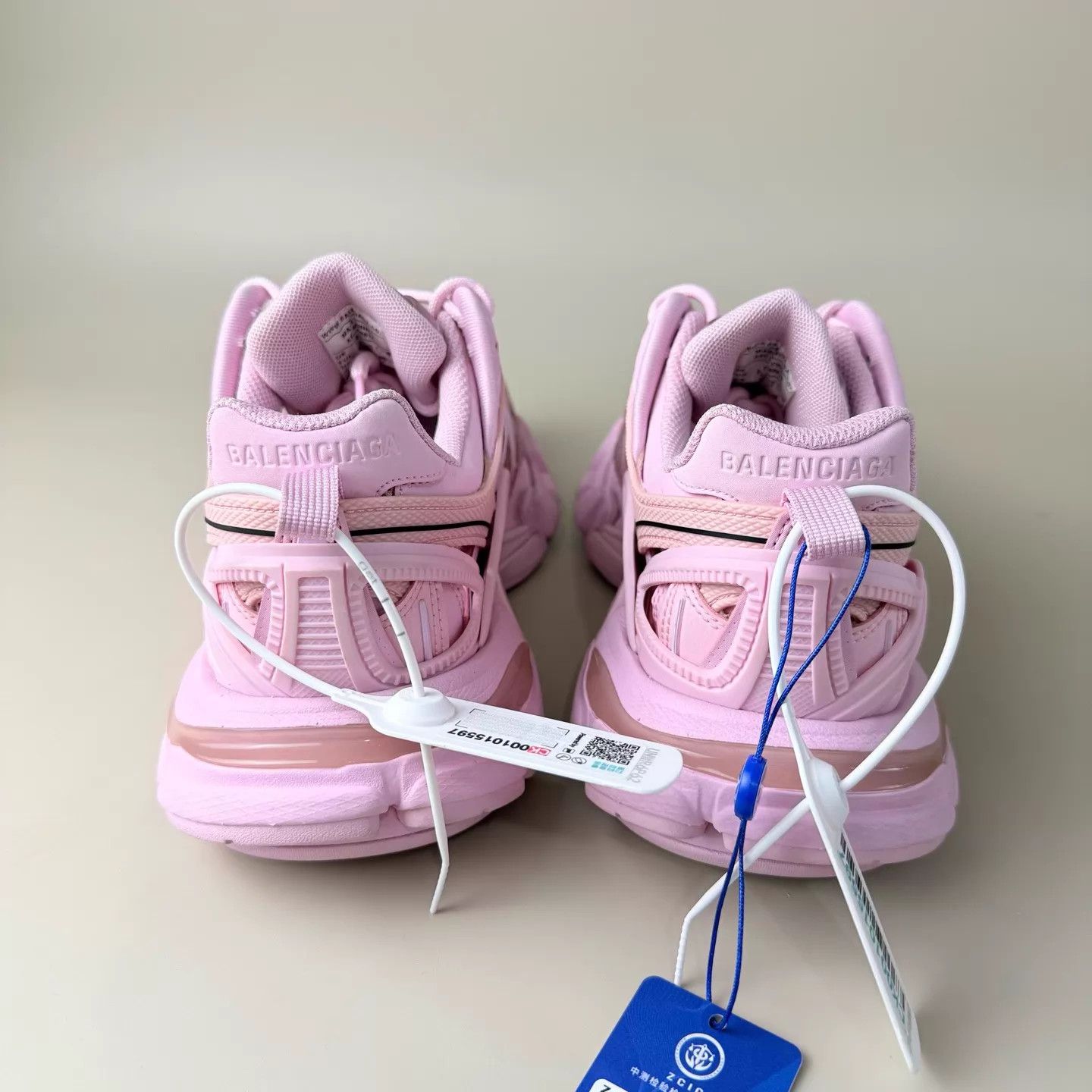 Balenciaga Balenciaga Track 2.0 White/Pink Lace-up Sneakers 37 New Size US 6.5 / IT 36.5 - 3 Thumbnail