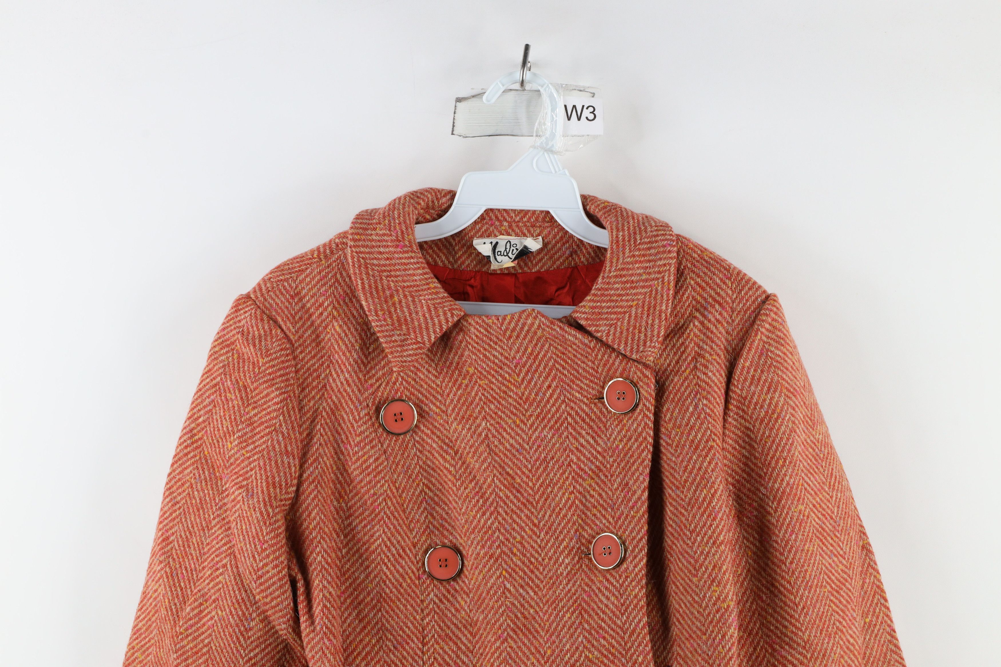 Vintage Vintage 50s Rockabilly Wool Herringbone Blazer Jacket Size S / US 4 / IT 40 - 2 Thumbnail
