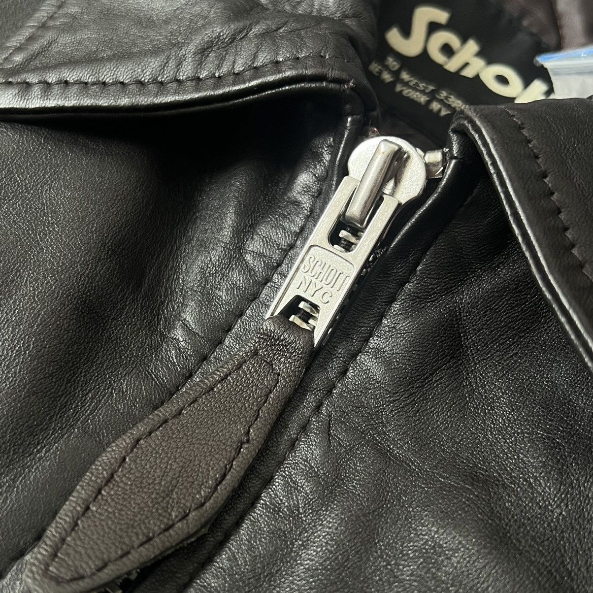 Schott Schott NYC LC Detroit Lambskin Leather Bomber Jacket Size US L / EU 52-54 / 3 - 4 Thumbnail