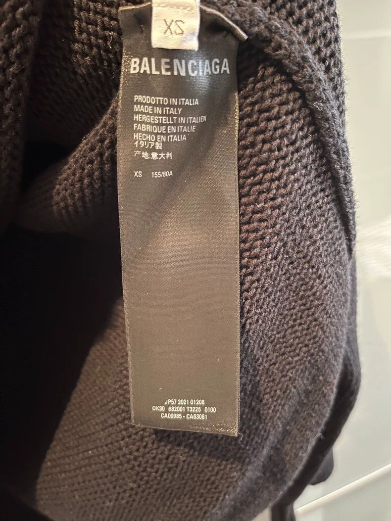 Balenciaga balenciaga black knit sweater with embellishment Size US XS / EU 42 / 0 - 3 Thumbnail