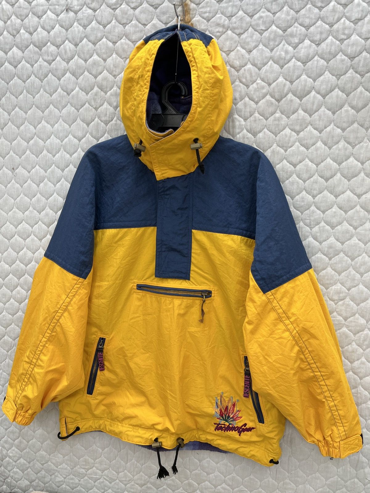 Vintage 🔥🔥🔥STEALS VTG DESCENTE TECHNOGEAR HOODIE PULLOVER Size US L / EU 52-54 / 3 - 4 Thumbnail