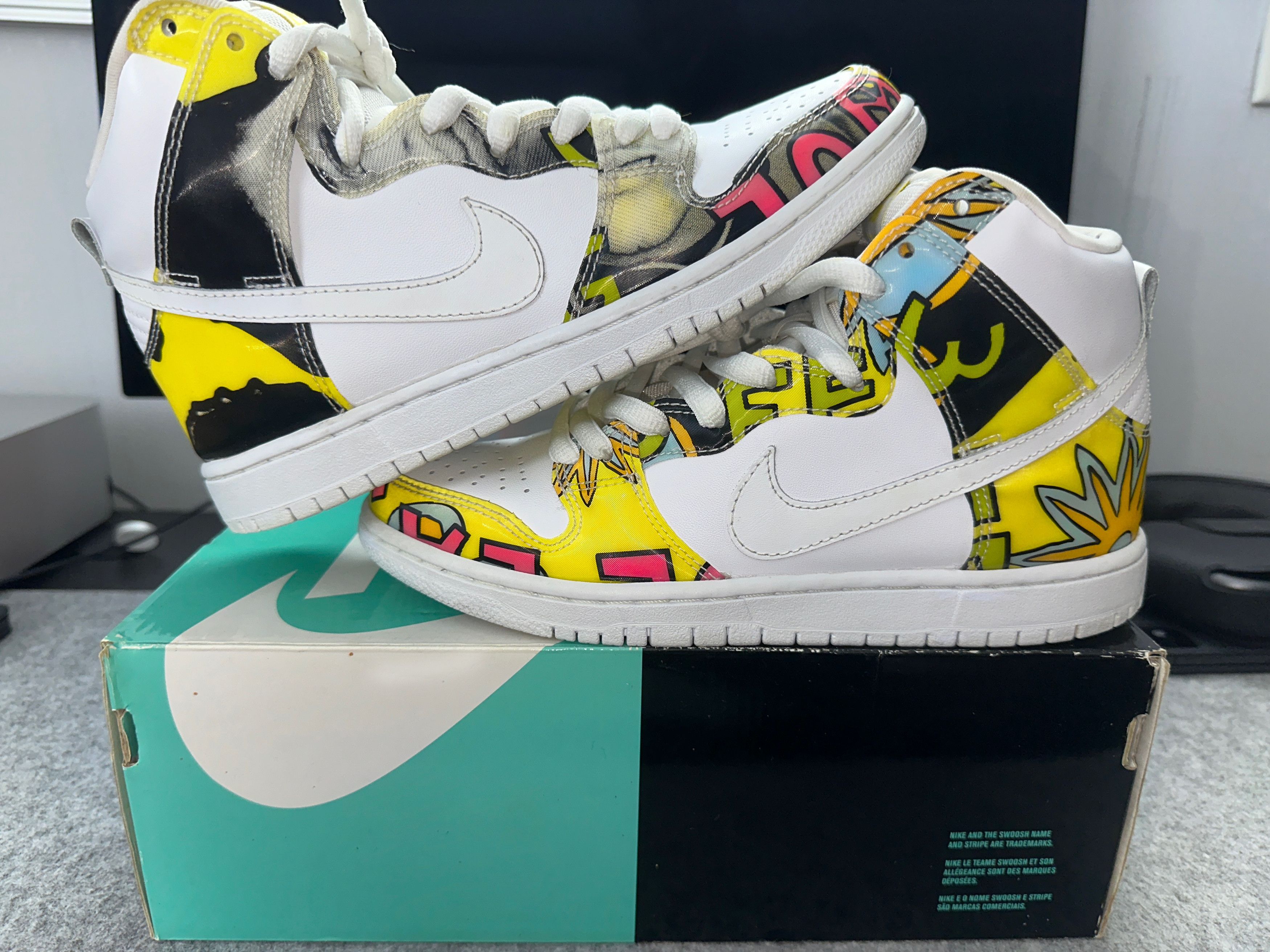 Nike Nike Dunk High PREMIUM SB QS 'DE LA SOUL' 2015 Size US 7 / EU 40 - 1 Thumbnail
