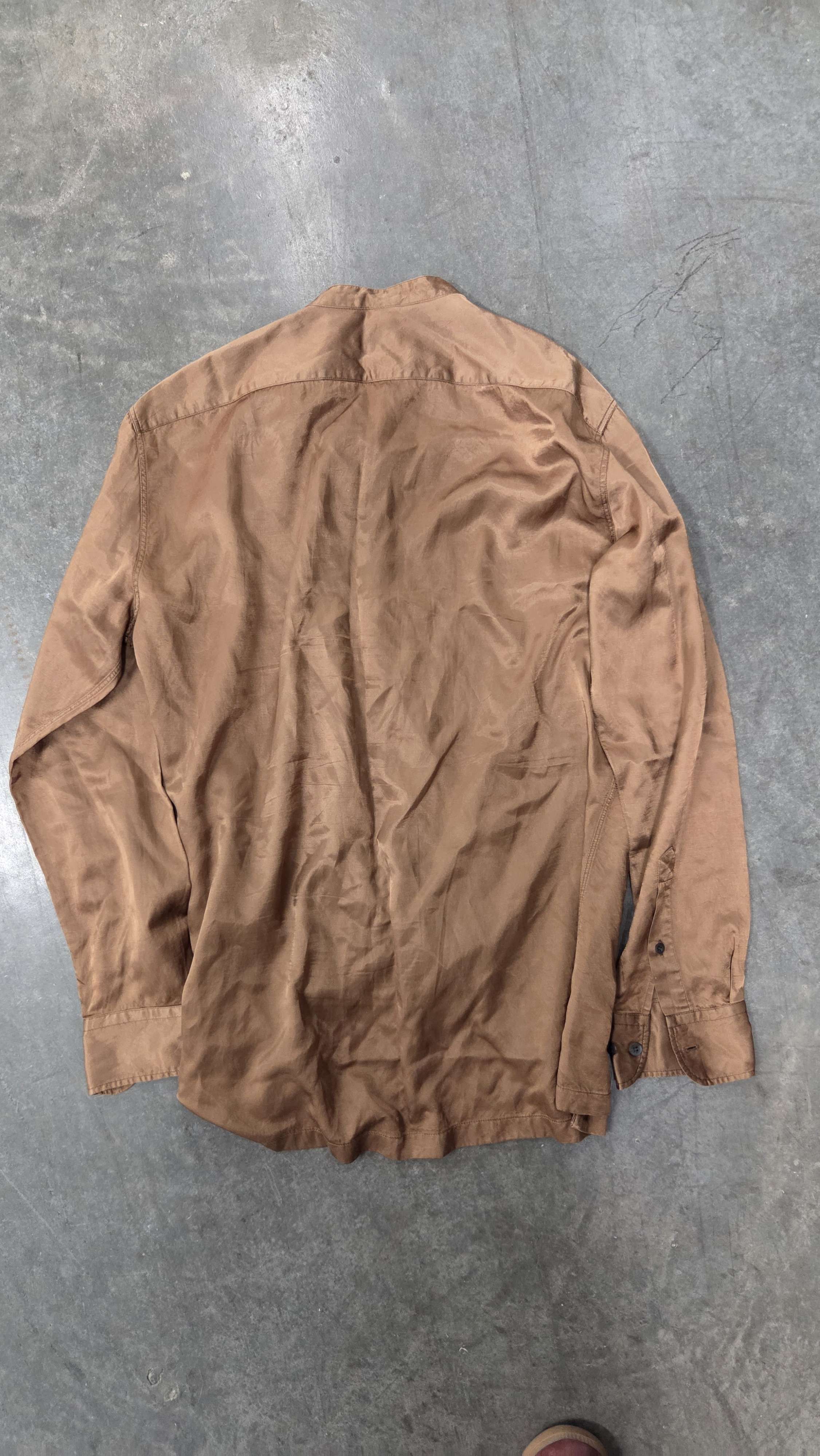 Dries Van Noten Dries Van Noten brown shirt round collar see measurement Size US S / EU 44-46 / 1 - 3 Thumbnail