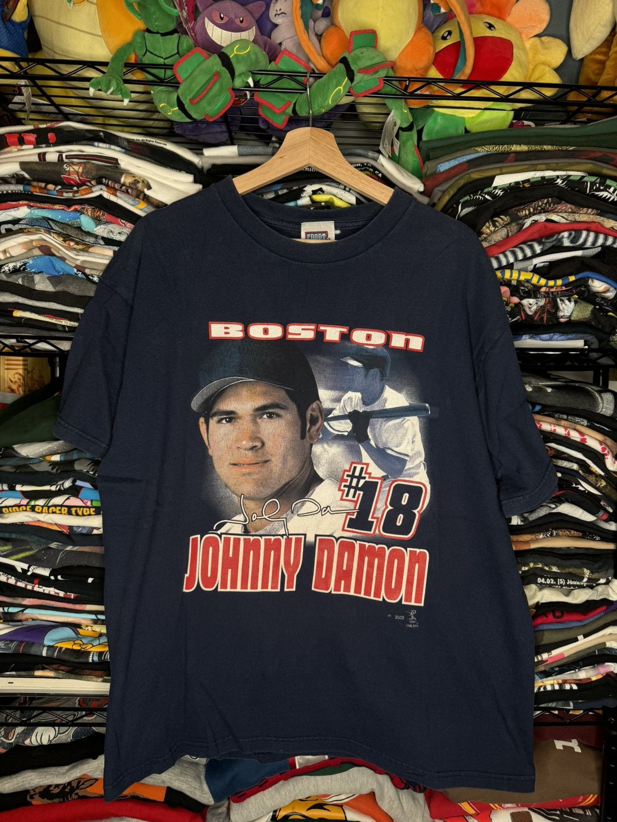 MLB × Vintage Vintage 2002 Johnny Damon Boston Red Sox Sport Attack XL Tee Size US XL / EU 56 / 4 - 1 Thumbnail