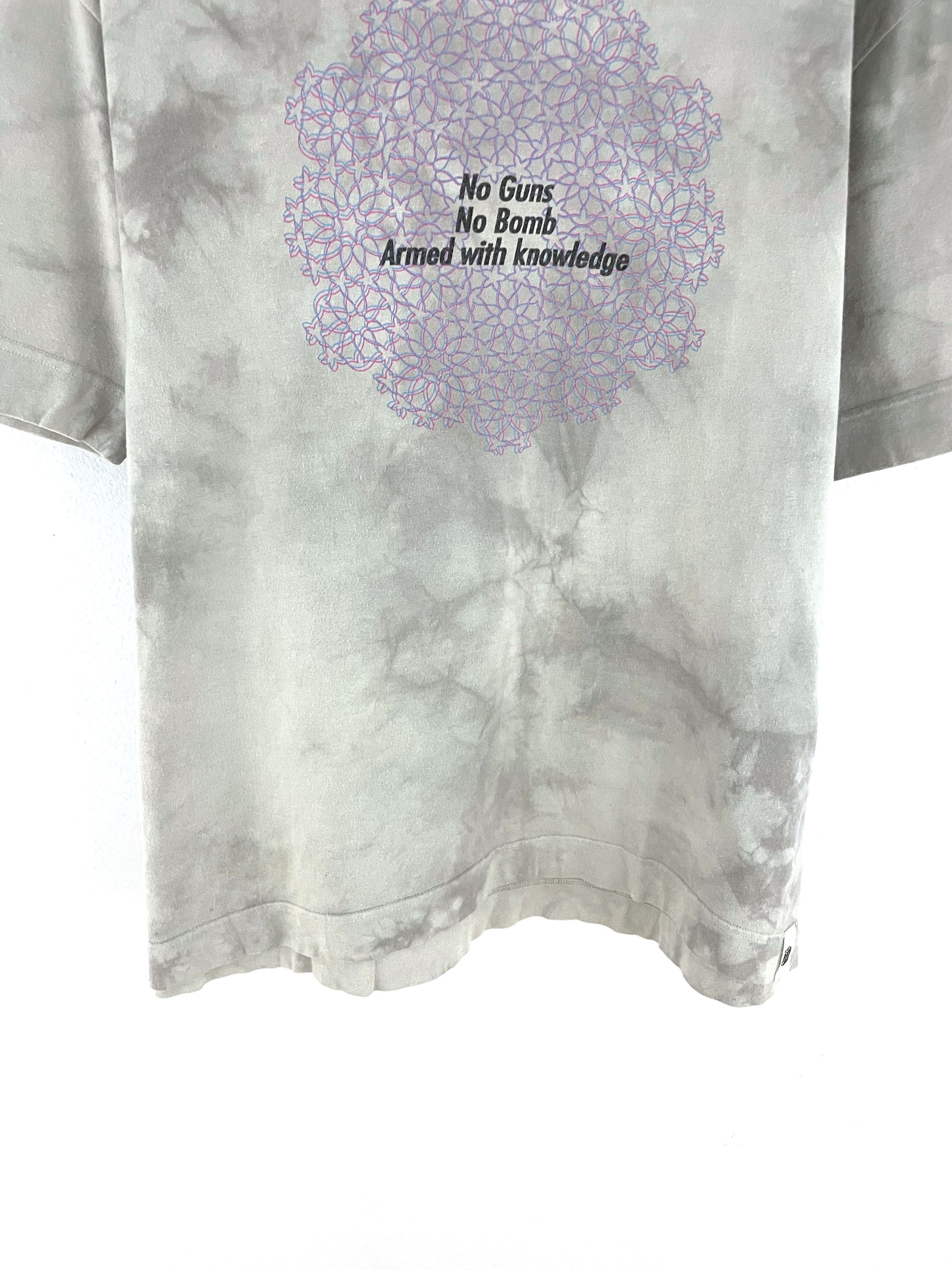 General Research No Guns No Bomb Armed With Knowledge Tie Dye T-Shirt Size US L / EU 52-54 / 3 - 4 Thumbnail