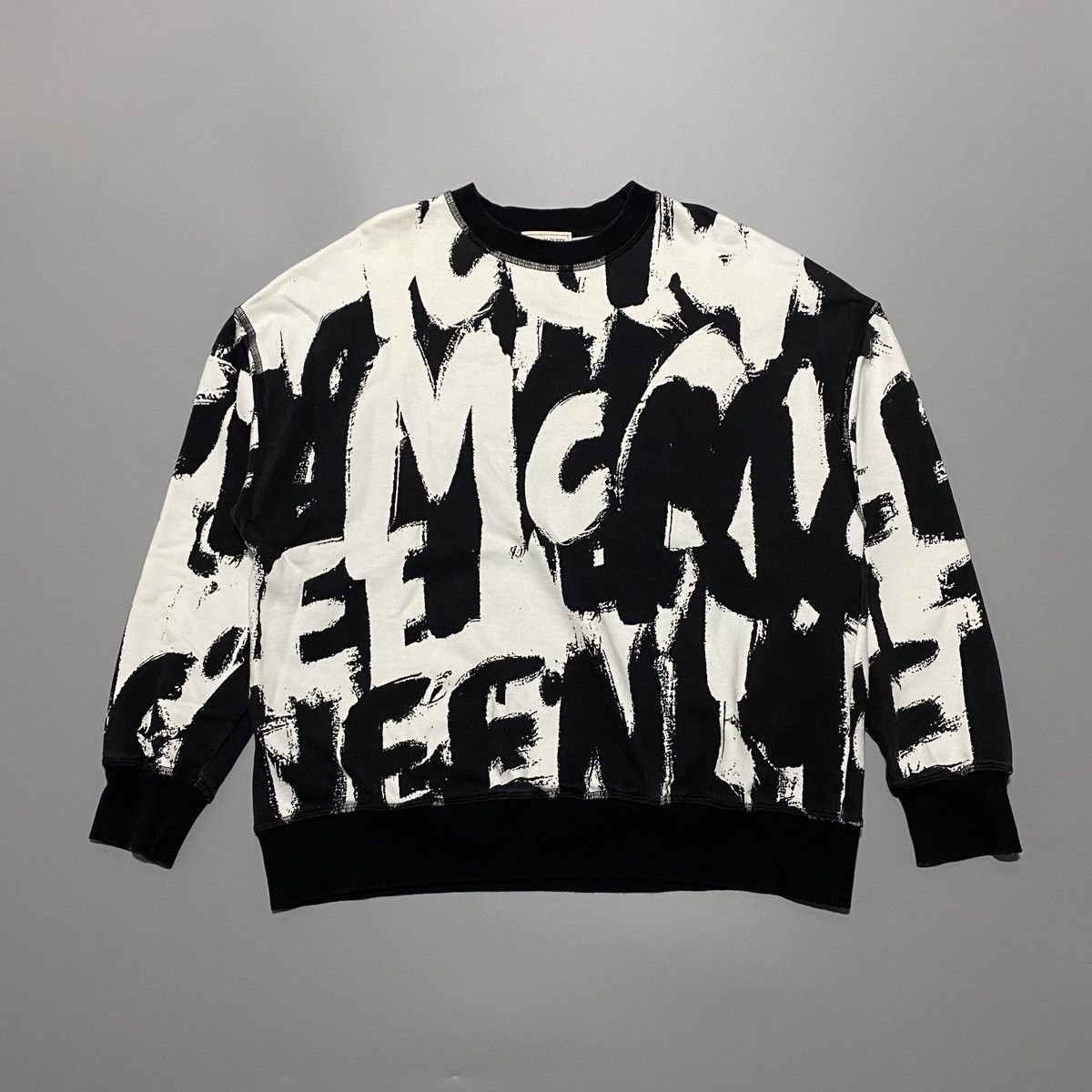 Alexander McQueen Graffiti Logo Print Sweatshirt Size US XXS / EU 40 - 1 Thumbnail