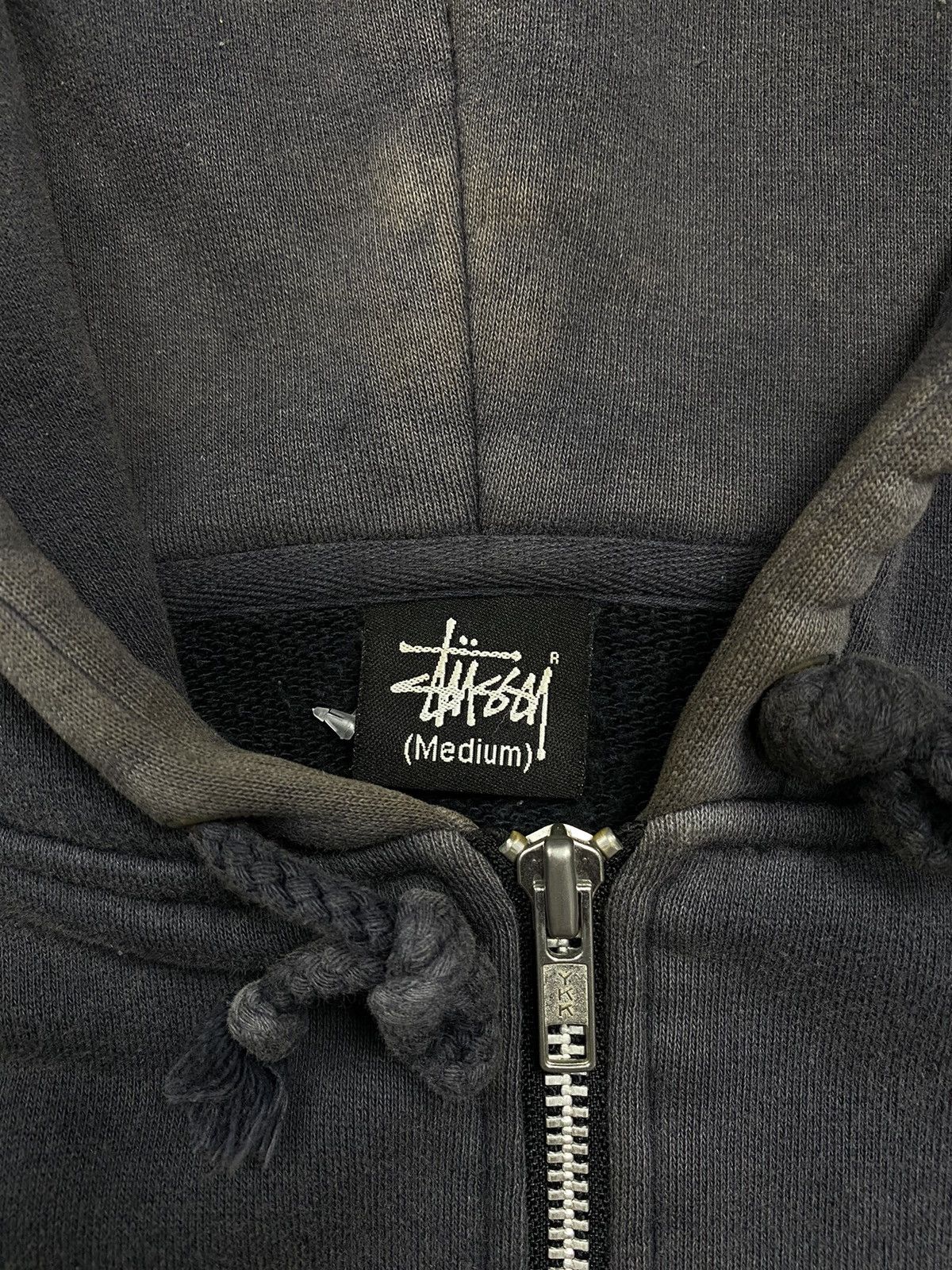 If Six Was Nine × Le Grande Bleu (L.G.B.) 2000s Stussy disstresed hoodie Size US L / EU 52-54 / 3 - 3 Thumbnail
