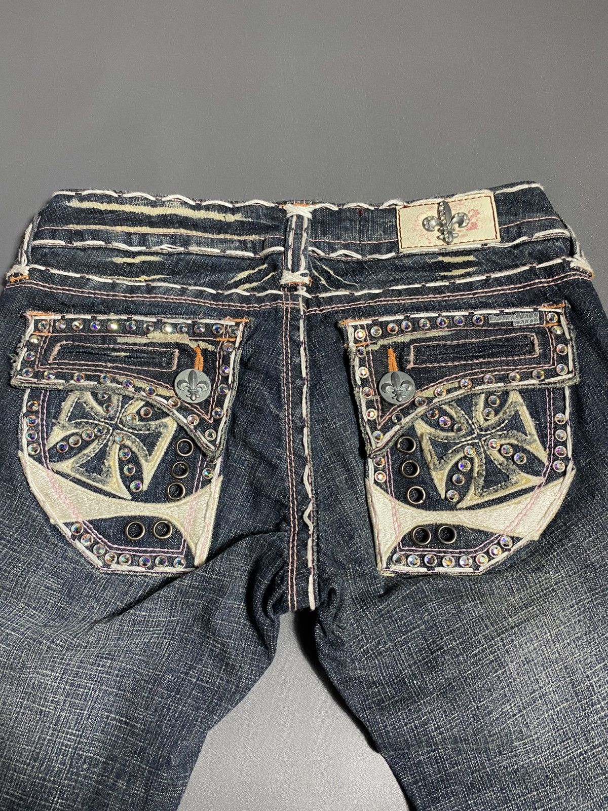 Vintage VTG Y2K 2000s Laguna Beach Jean Co Low Waist USA Made Jeans Size 25" / US 0 / IT 36 - 4 Thumbnail