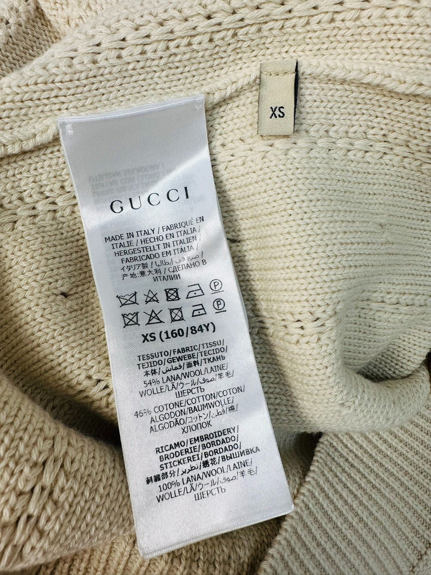 Gucci Gucci Floral embroidered knitted wool sweater 2501-Nextarro Size US XS / EU 42 / 0 - 6 Thumbnail