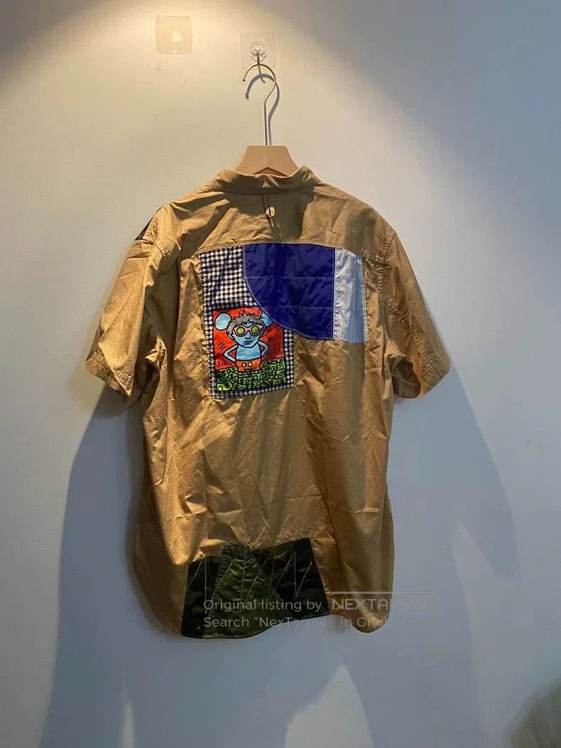 Junya Watanabe Junya Watanabe Man Patchwork Short Sleeve Shirt Size US XXS / EU 40 - 2 Thumbnail