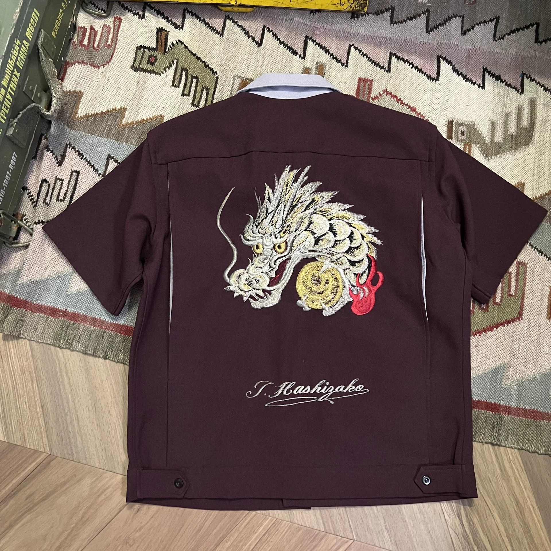 Vintage Vintage 90s Japanese Sukajan Shirt Size US M / EU 48-50 / 2 - 1 Thumbnail