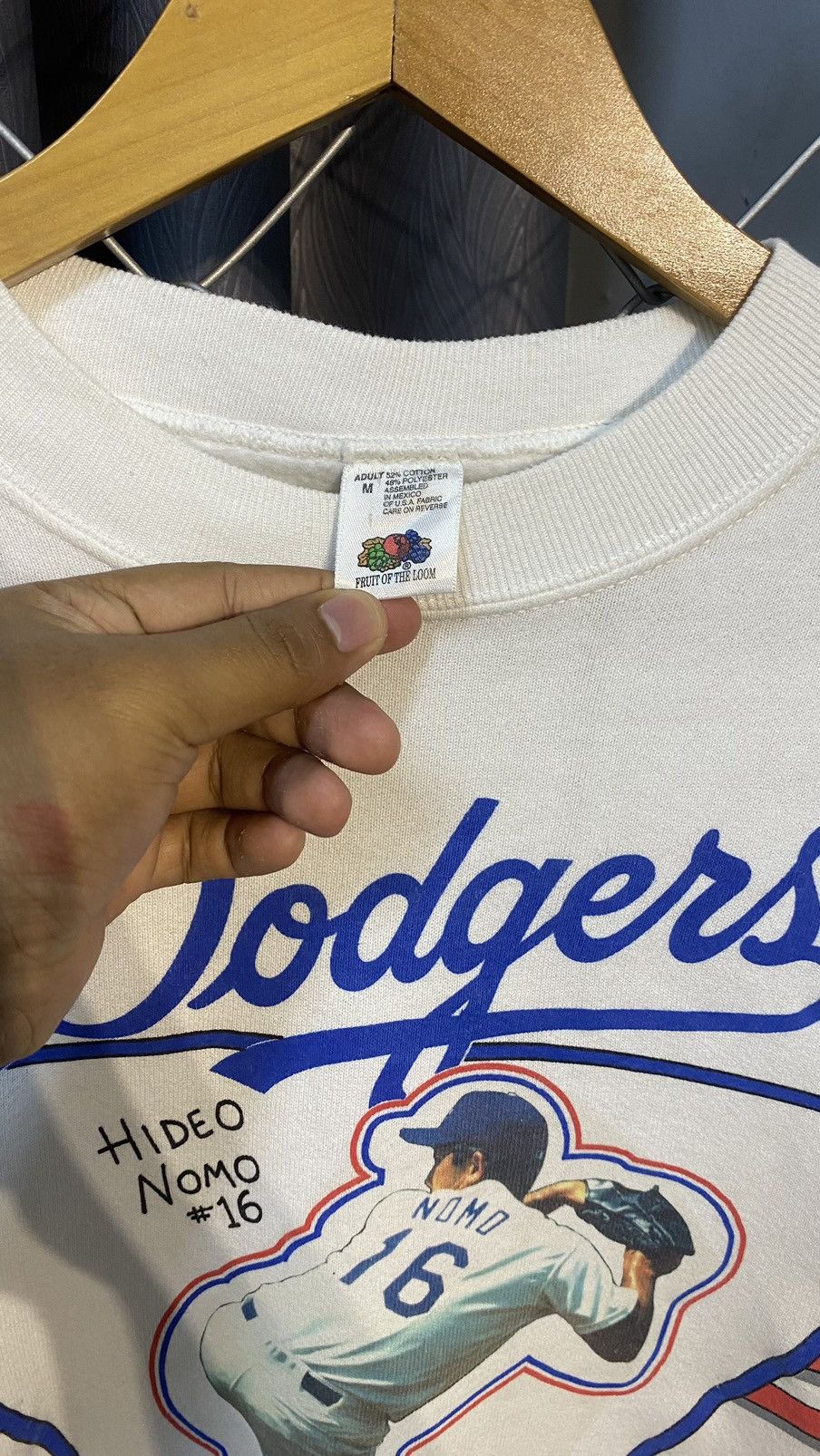 MLB × Vintage VINTAGE 1995 MLB LOS ANGELES DODGERS SWEASHIRT WHITE MEDIUM Size US M / EU 48-50 / 2 - 4 Thumbnail