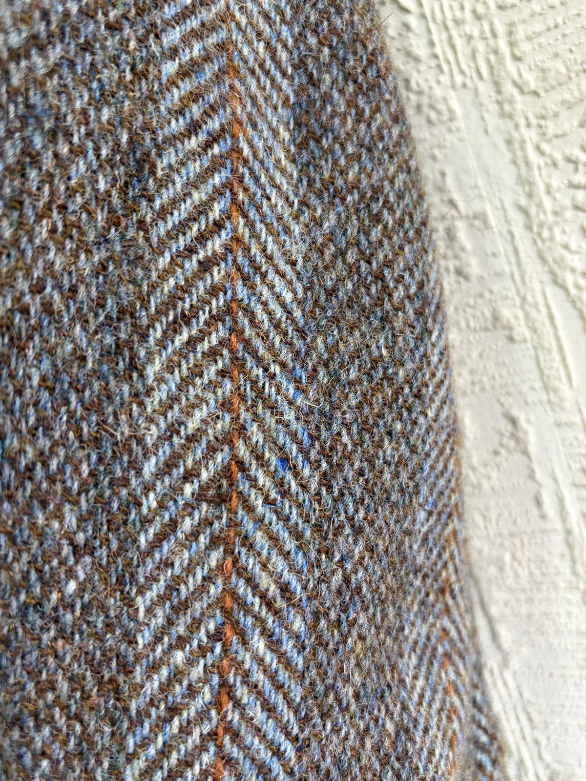 Harris Tweed Rare Vintage 60s Harris Tweed Herringbone Wool Blazer 44 Size 44R - 11 Thumbnail