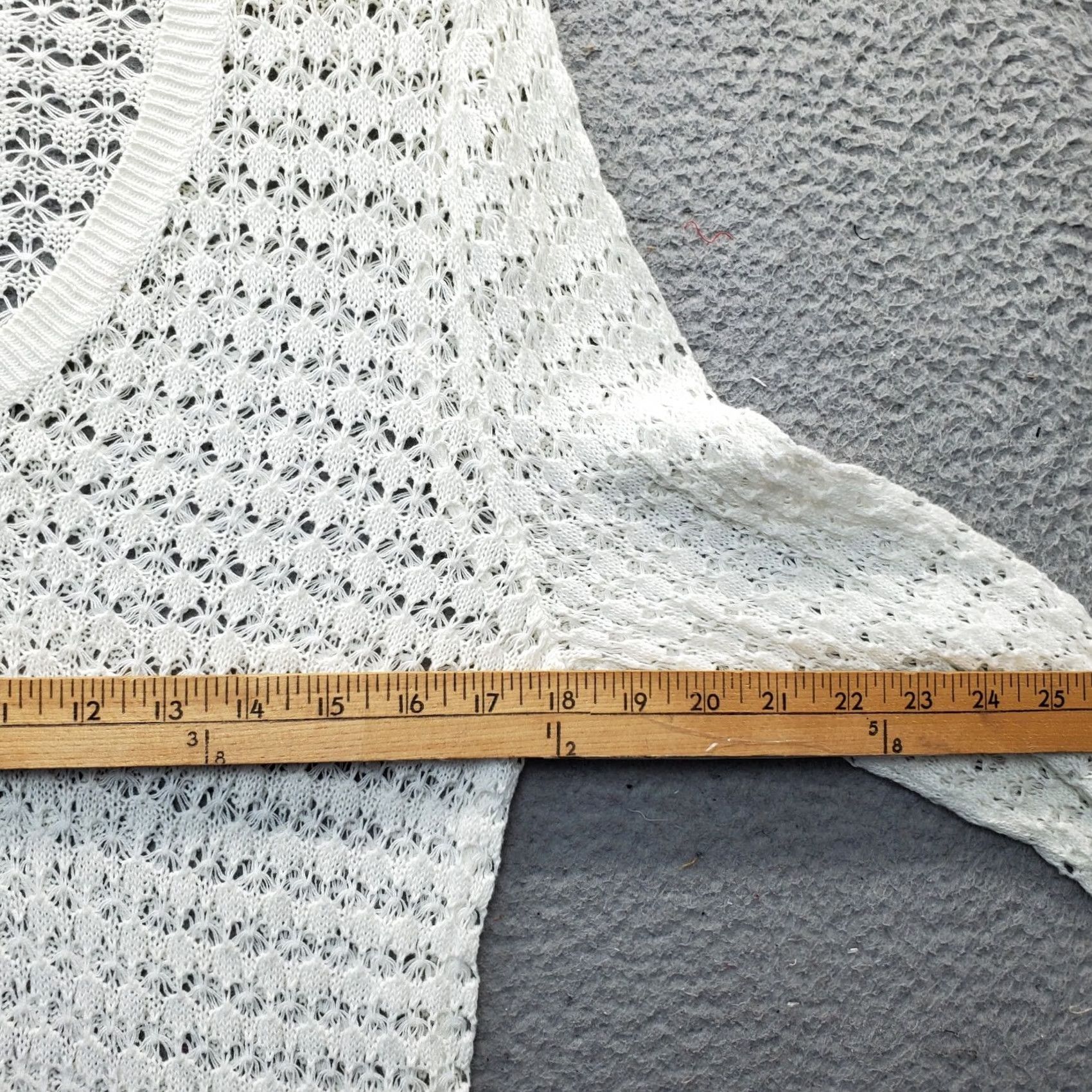 Loft LOFT Ann Taylor Sweater Womens L White Chunky Knit Long Sleeve V Neck Pullover Size L / US 10 / IT 46 - 6 Thumbnail