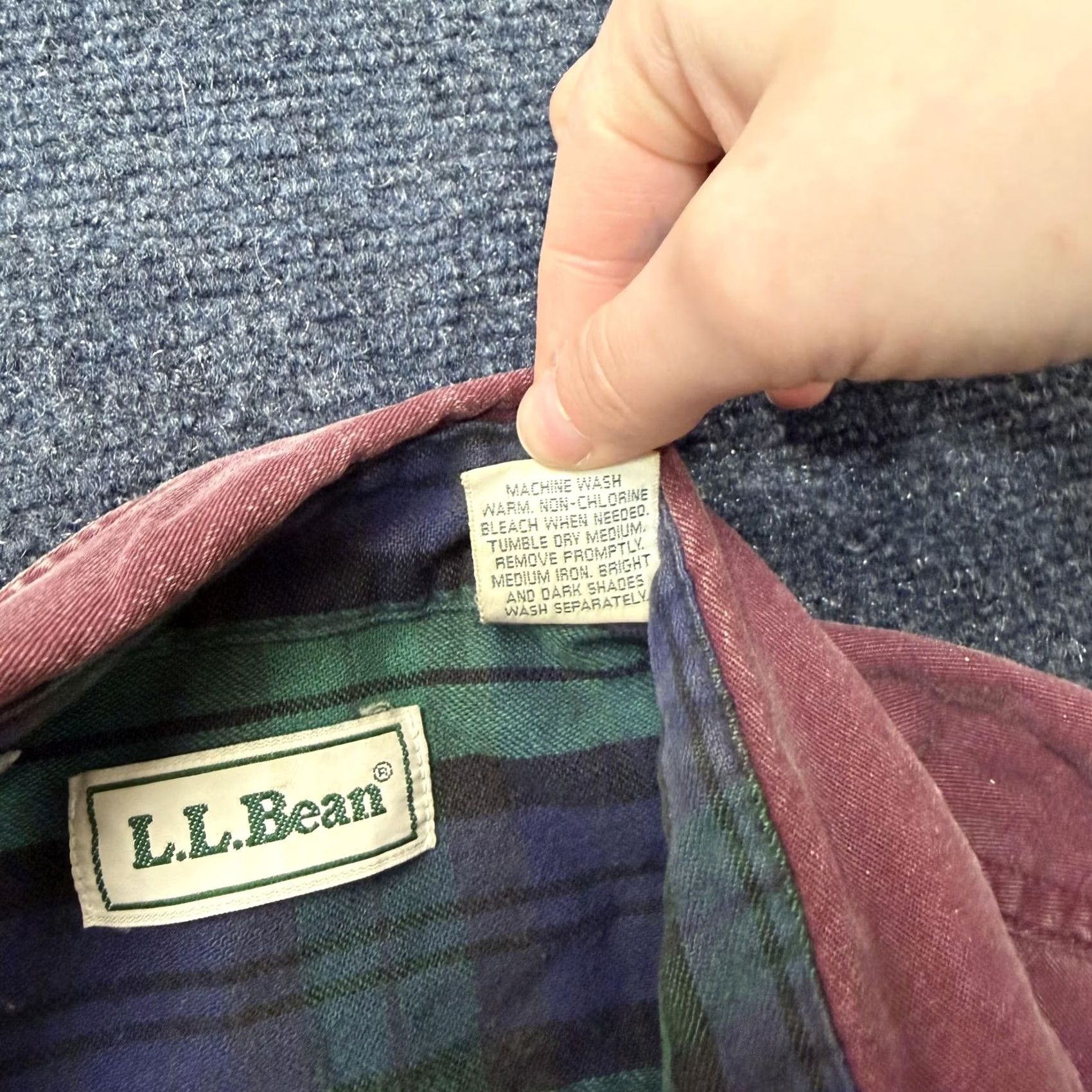 Vintage L.L. Bean Mens Large Red Corduroy Flannel Lined Long Sleeve Button Up Shirt Size US L / EU 52-54 / 3 - 7 Thumbnail
