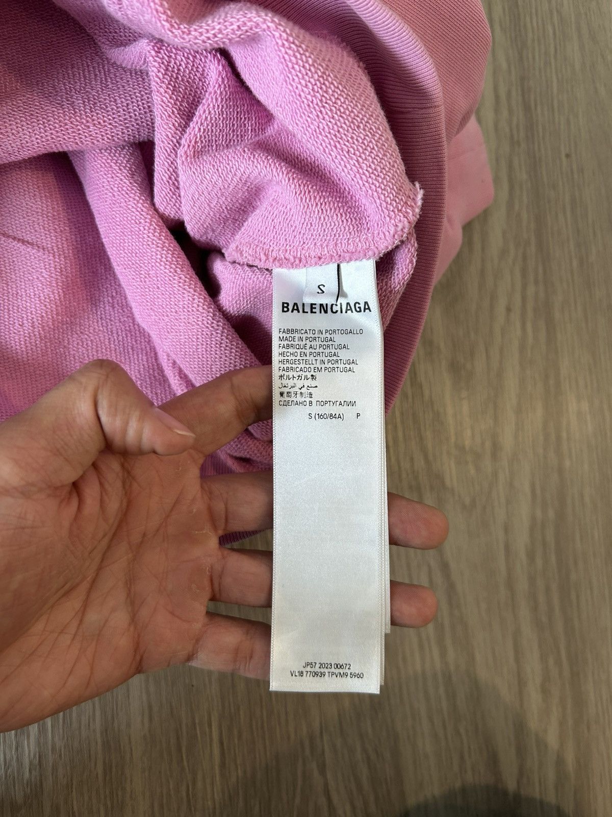 Balenciaga Balenciaga Pink Offshore Zip Up Hoodie Size Small Size US S / EU 44-46 / 1 - 14 Thumbnail