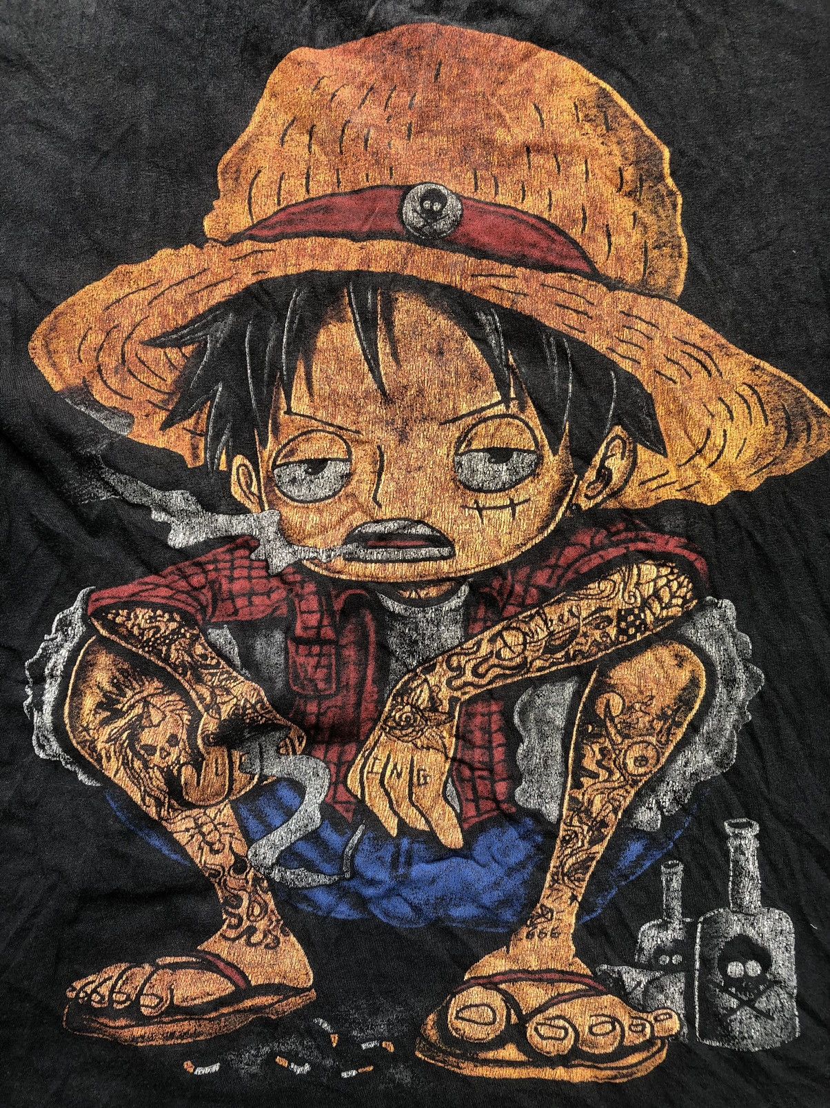 Hysteric Glamour × If Six Was Nine × Le Grande Bleu (L.G.B.) Rare Item Luffy One Piece Stoner Tshirt Rock Punk Style Size US M / EU 48-50 / 2 - 5 Thumbnail