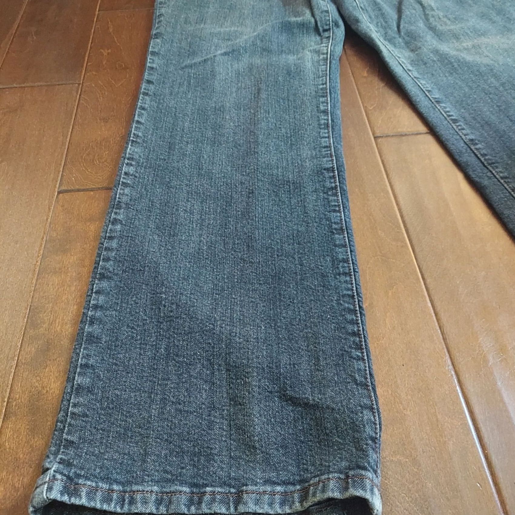 Denime Venezia Jeans Bootcut Denim Blue Stretch Womens Size 5 Tall High Rise Buttons Zipper Hipster Winter Spring Summer Fall Fashion B492 Size 27" / US 4 / IT 40 - 2 Thumbnail