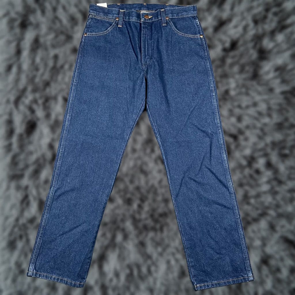Wrangler Wrangler Jeans Mens 32x30 Blue Cowboy Cut Original Fit 13MWZ Pro Rodeo Western Jeans Pants Regular Denim Dark Blue 32 Mens Size US 32 / EU 48 - 1 Thumbnail