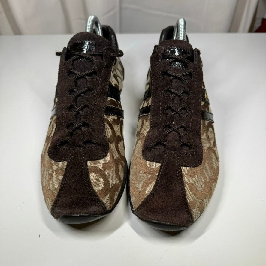 Coach Coach Kathleen Sneakers 10M Signature Logo Canvas Suede Size US 10 / IT 40 - 2 Thumbnail