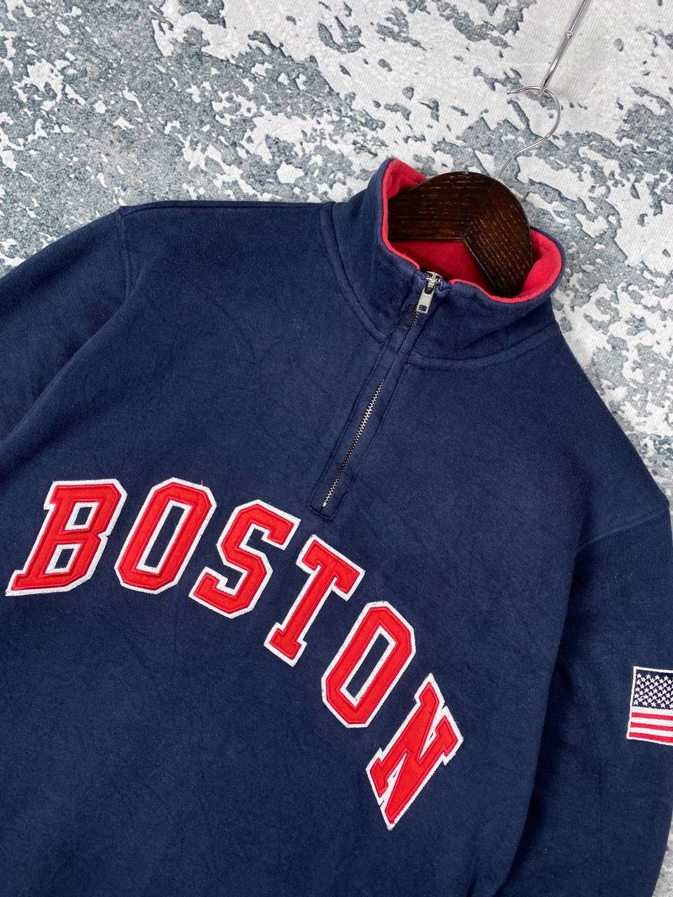 Boston Traders Vintage Boston Bay State Apparel Halfzipper Sweatshirts Size US S / EU 44-46 / 1 - 2 Thumbnail